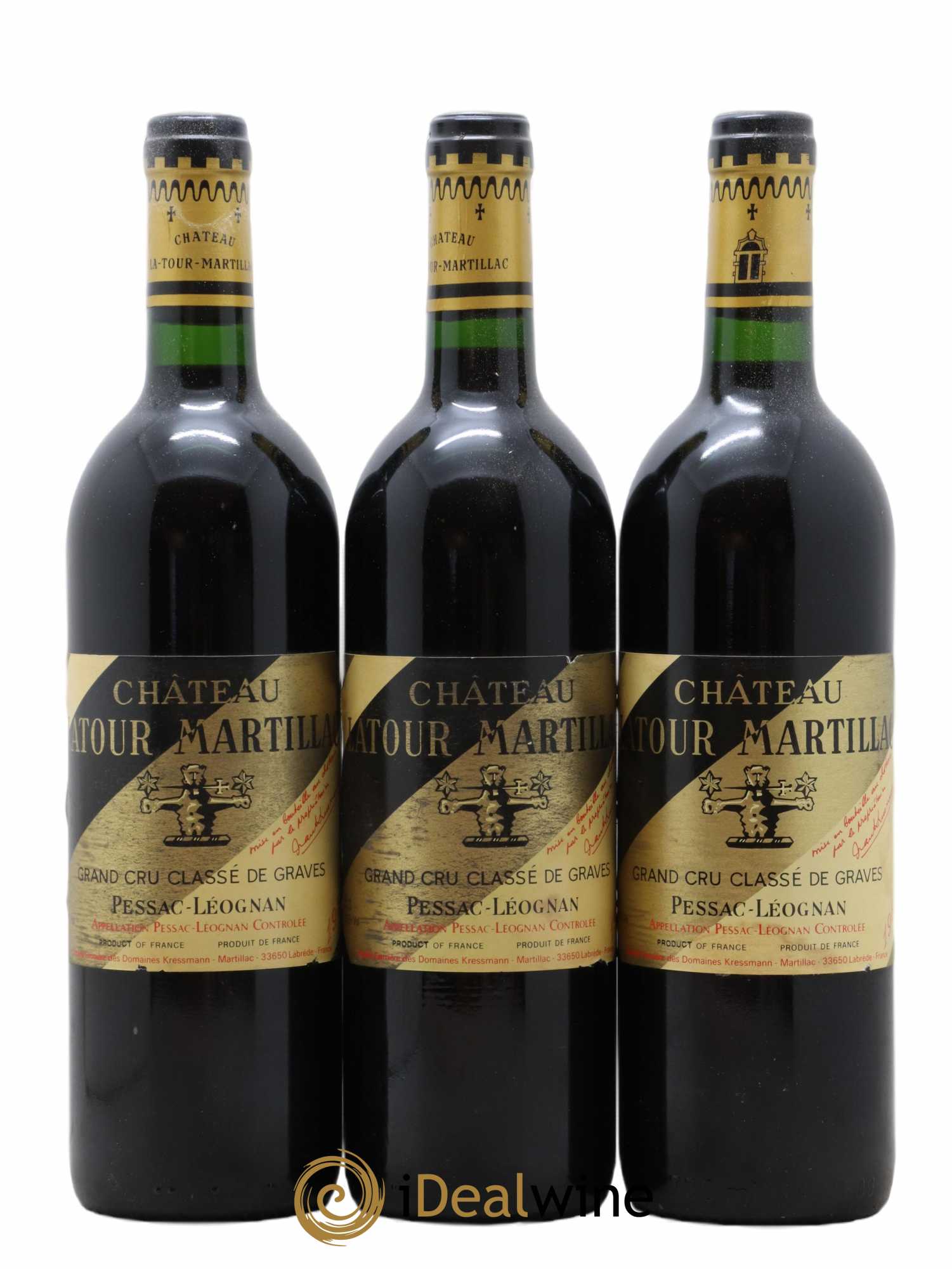 Château Latour-Martillac Cru Classé de Graves 1989 - Lot de 12 bouteilles - 3