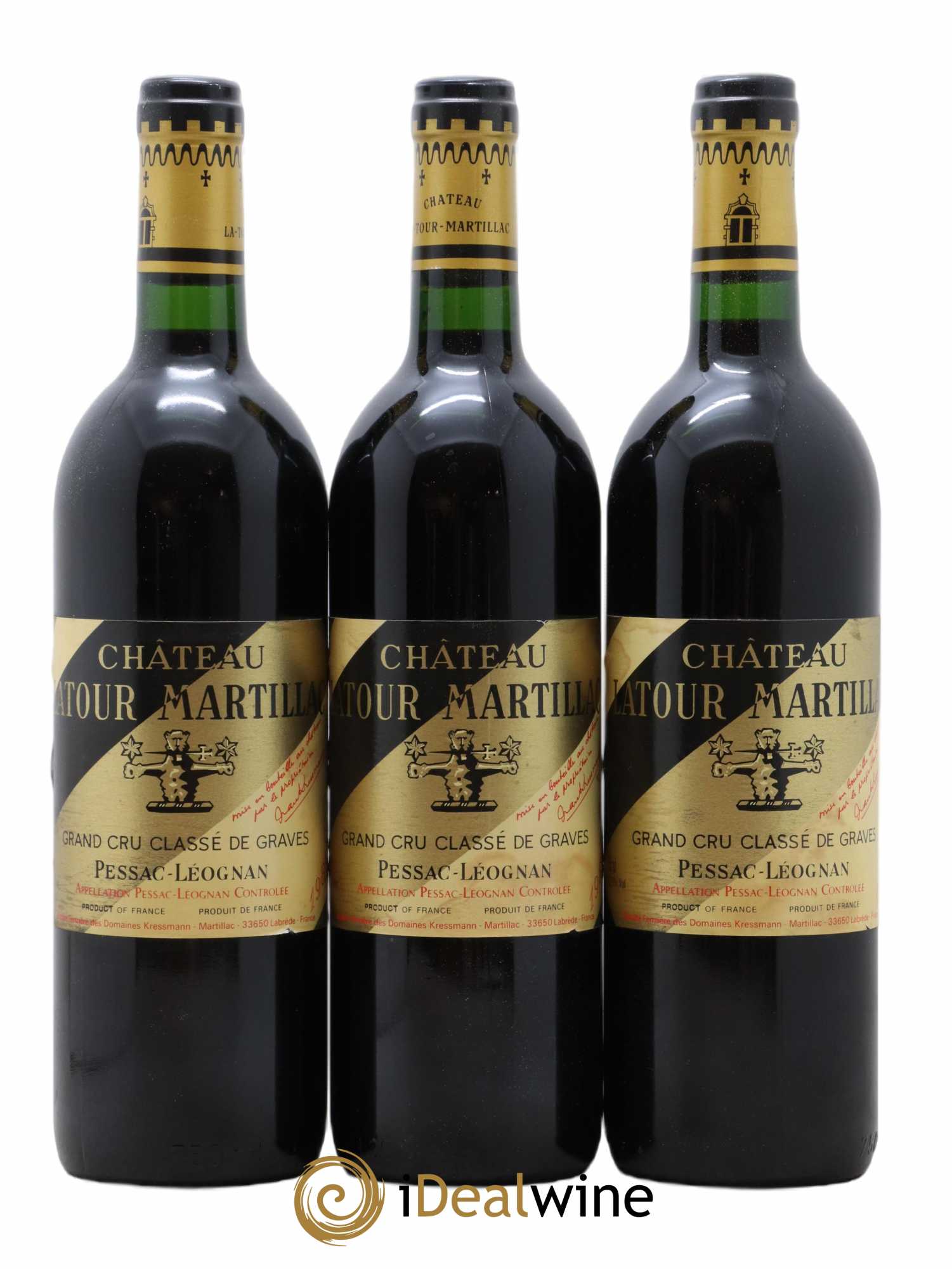Château Latour-Martillac Cru Classé de Graves 1989 - Lot de 12 bouteilles - 4