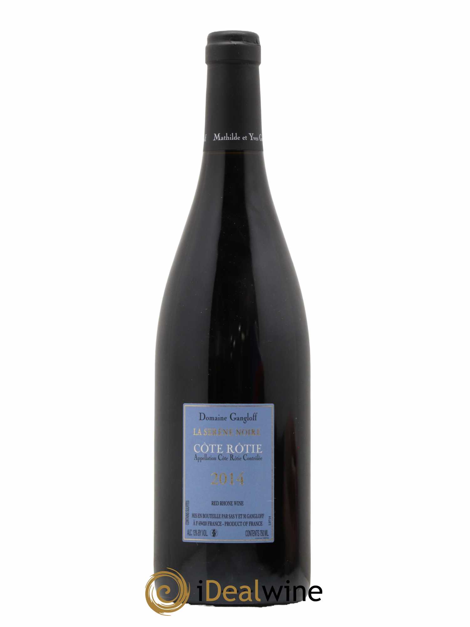 Côte-Rôtie La Sereine Noire Gangloff (Domaine) 2014 - Lot of 1 bottle - 1
