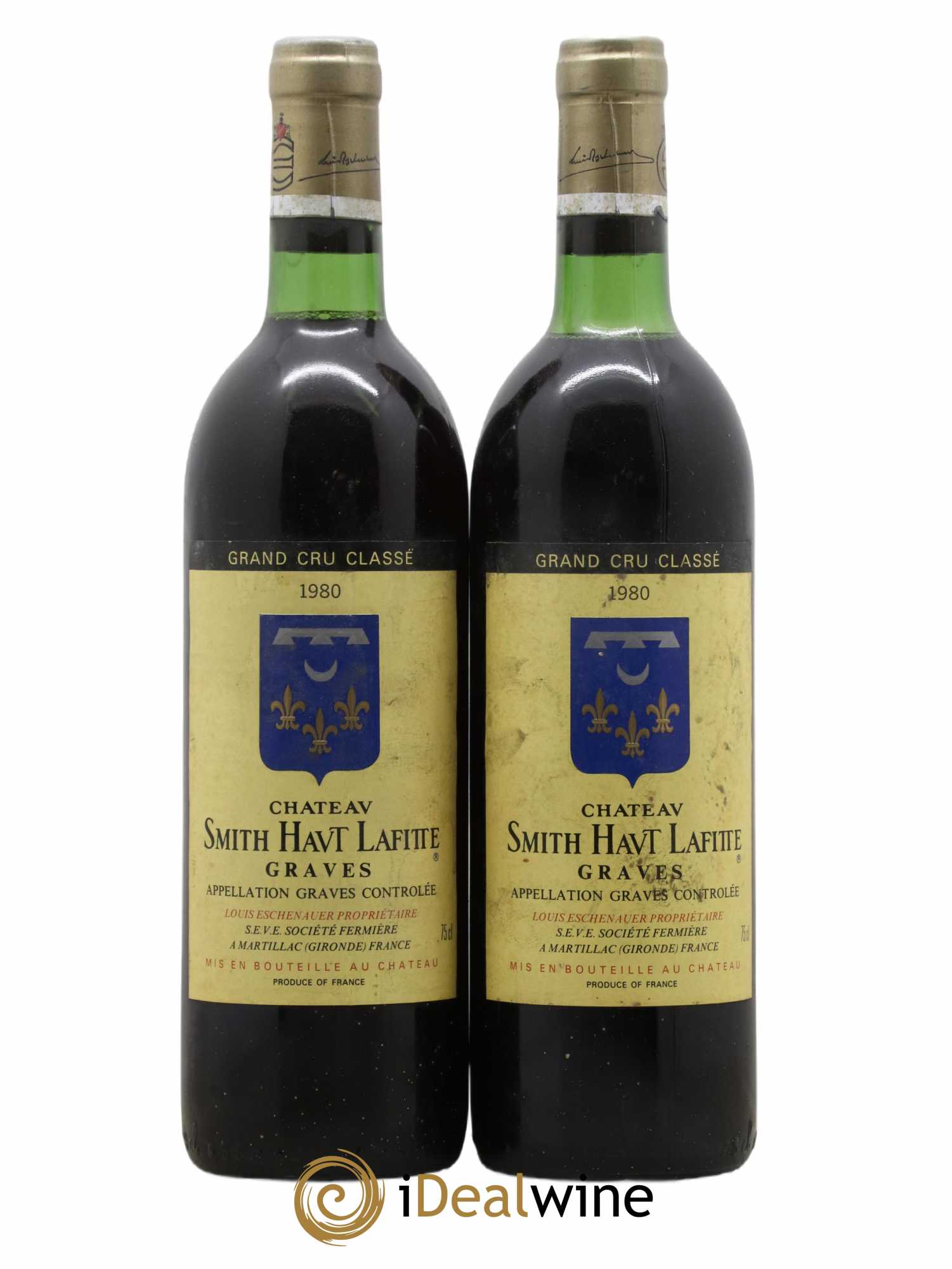 Château Smith Haut Lafitte Cru Classé de Graves 1980 - Lot of 2 bottles - 0