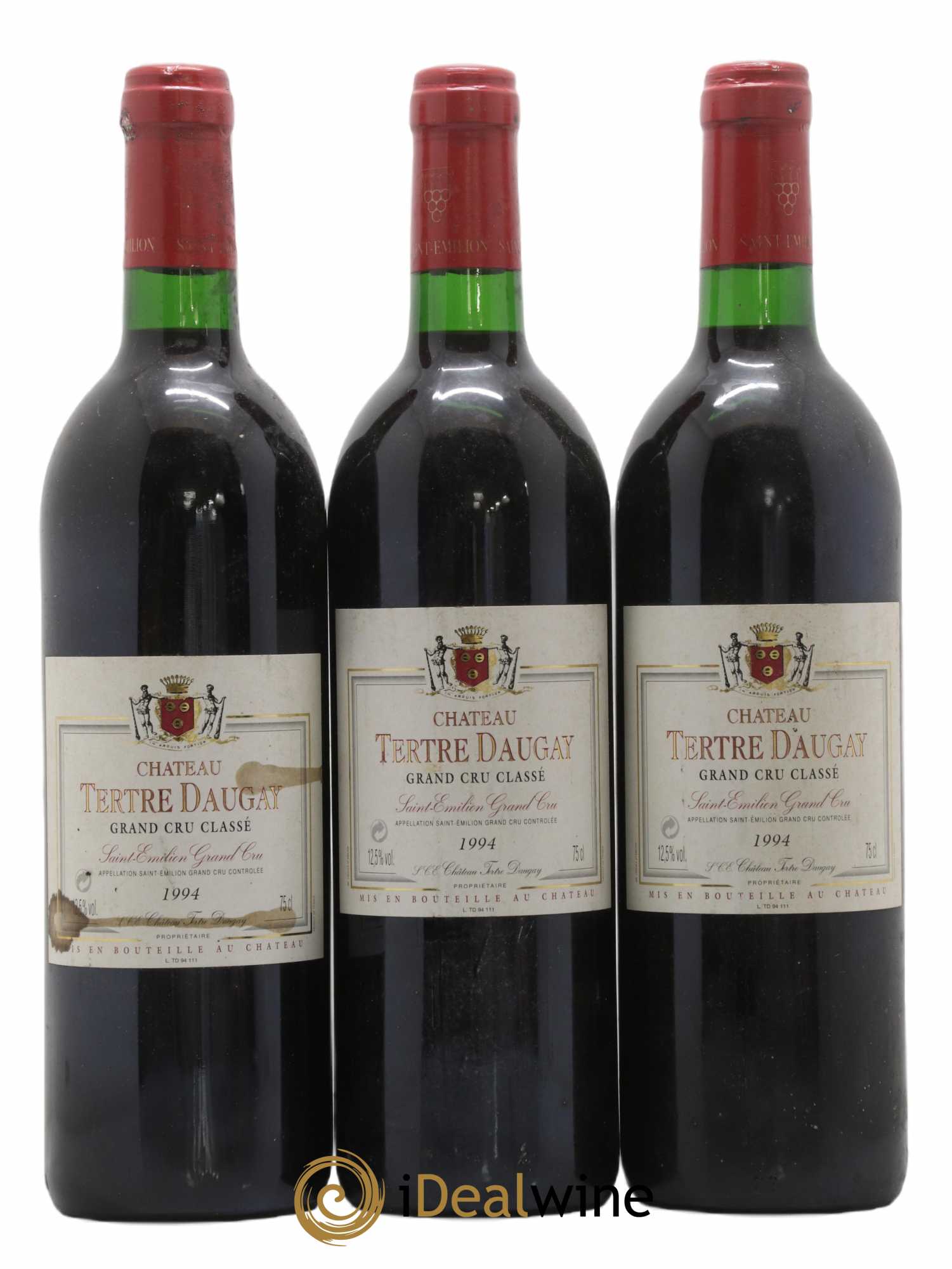 Château Tertre Daugay Grand Cru Classé 1994 - Lot of 3 bottles - 0