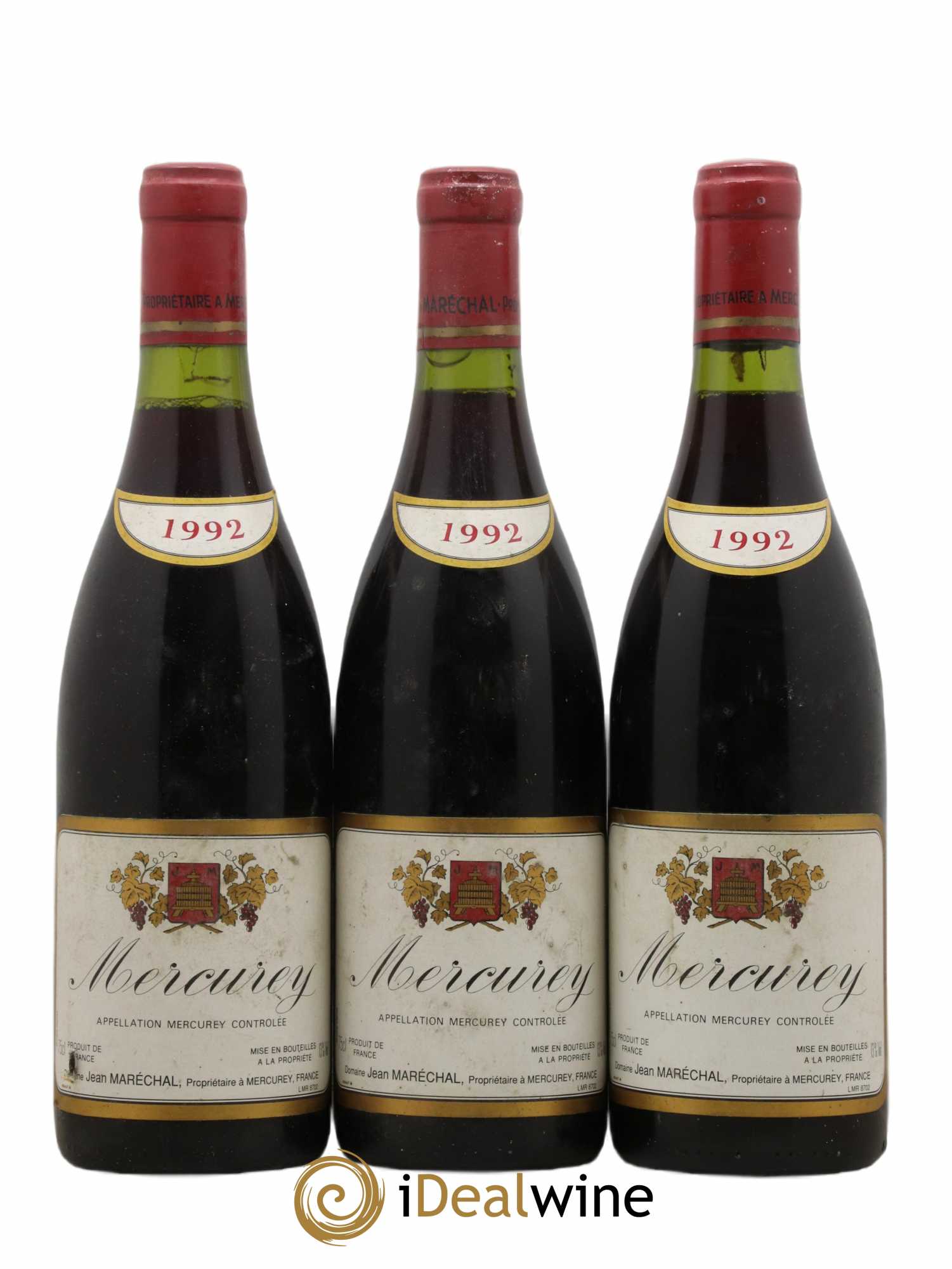 Mercurey Marechal 1992 - Lot de 3 bouteilles - 0