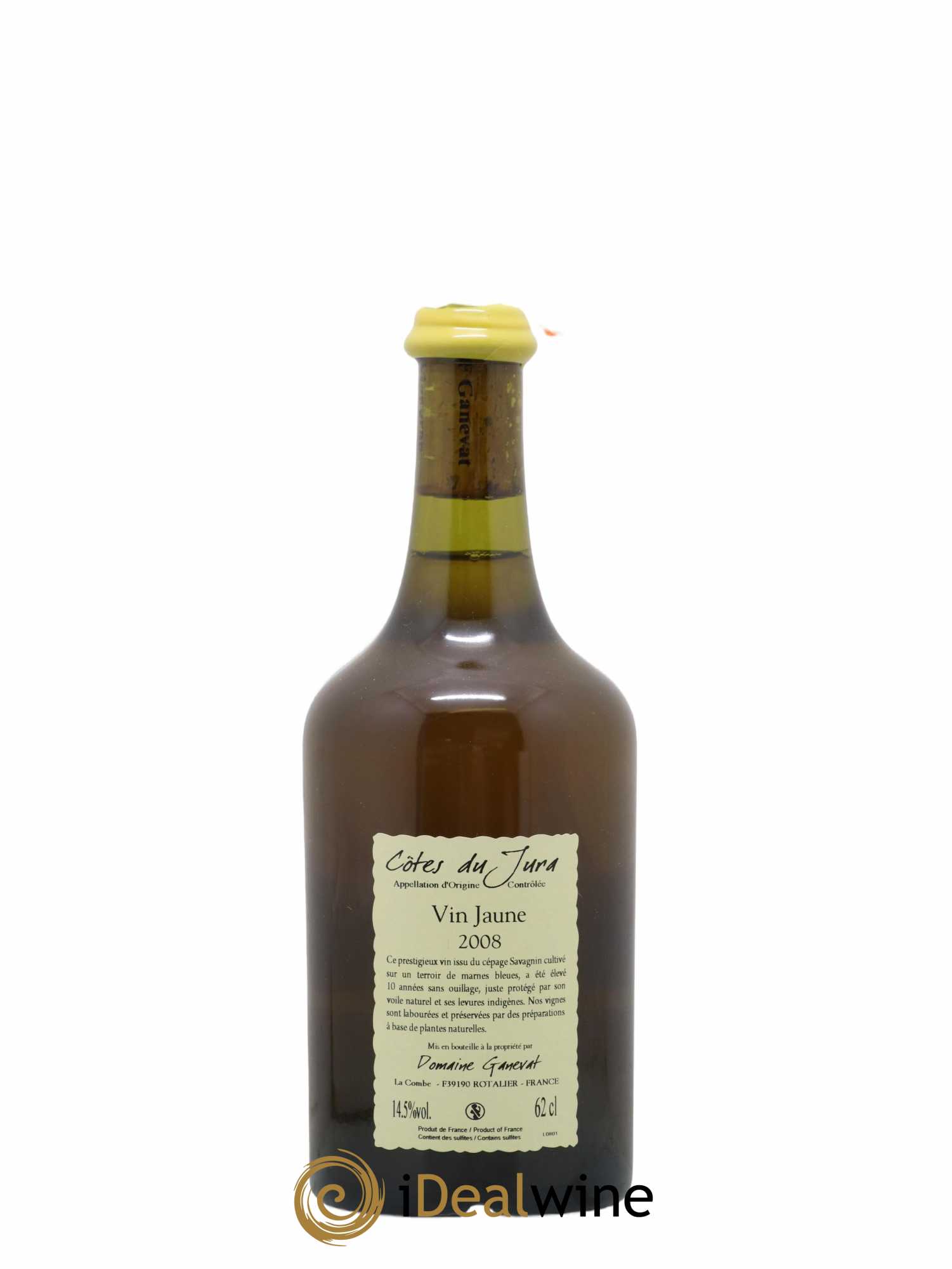 Côtes du Jura Vin Jaune Jean-François Ganevat (Domaine) 2008 - Lot de 1 bouteille - 1