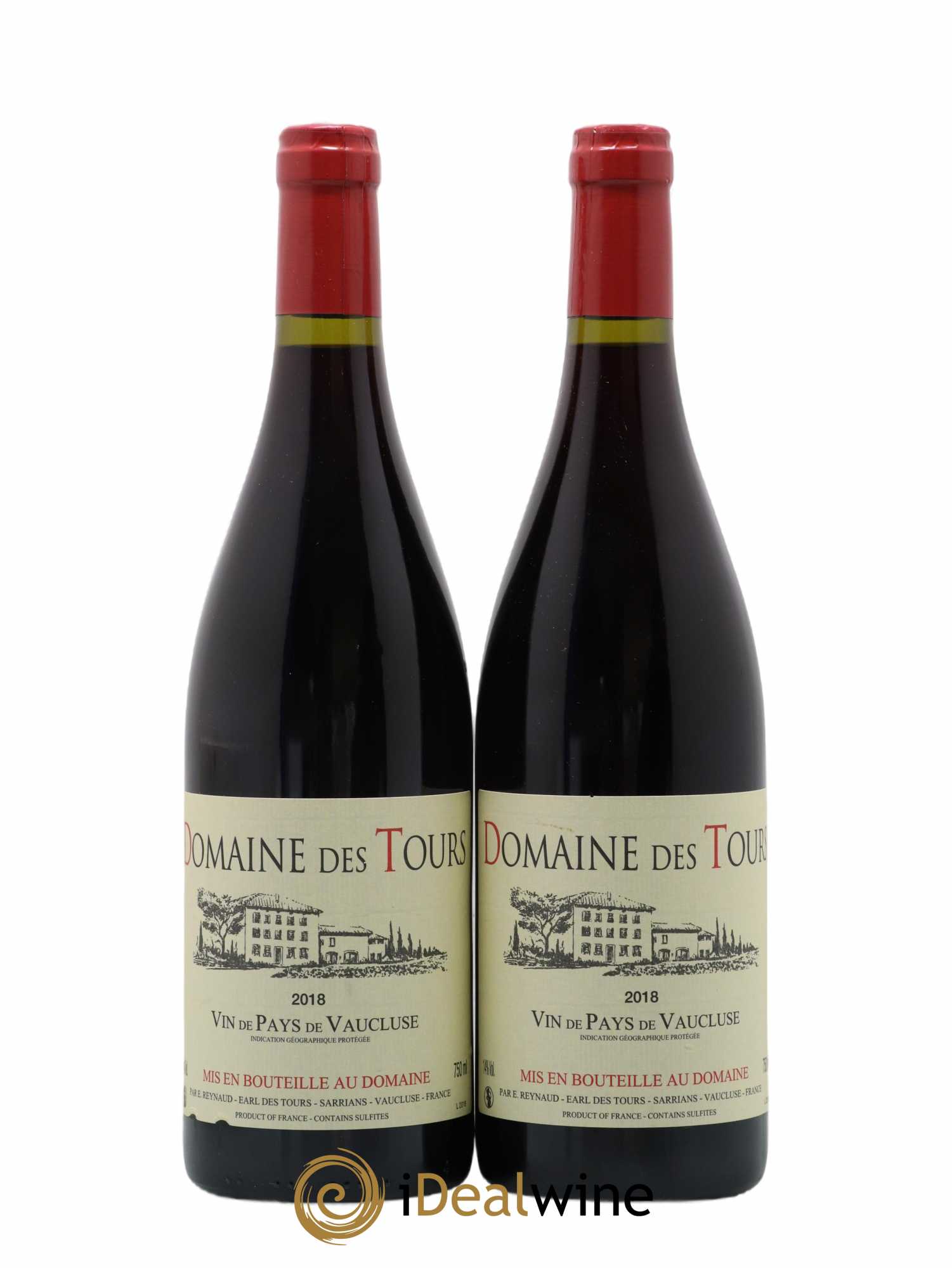 Vaucluse (Vin de Pays de Vaucluse) Domaine des Tours Emmanuel Reynaud 2018 - Lot de 2 bouteilles - 0