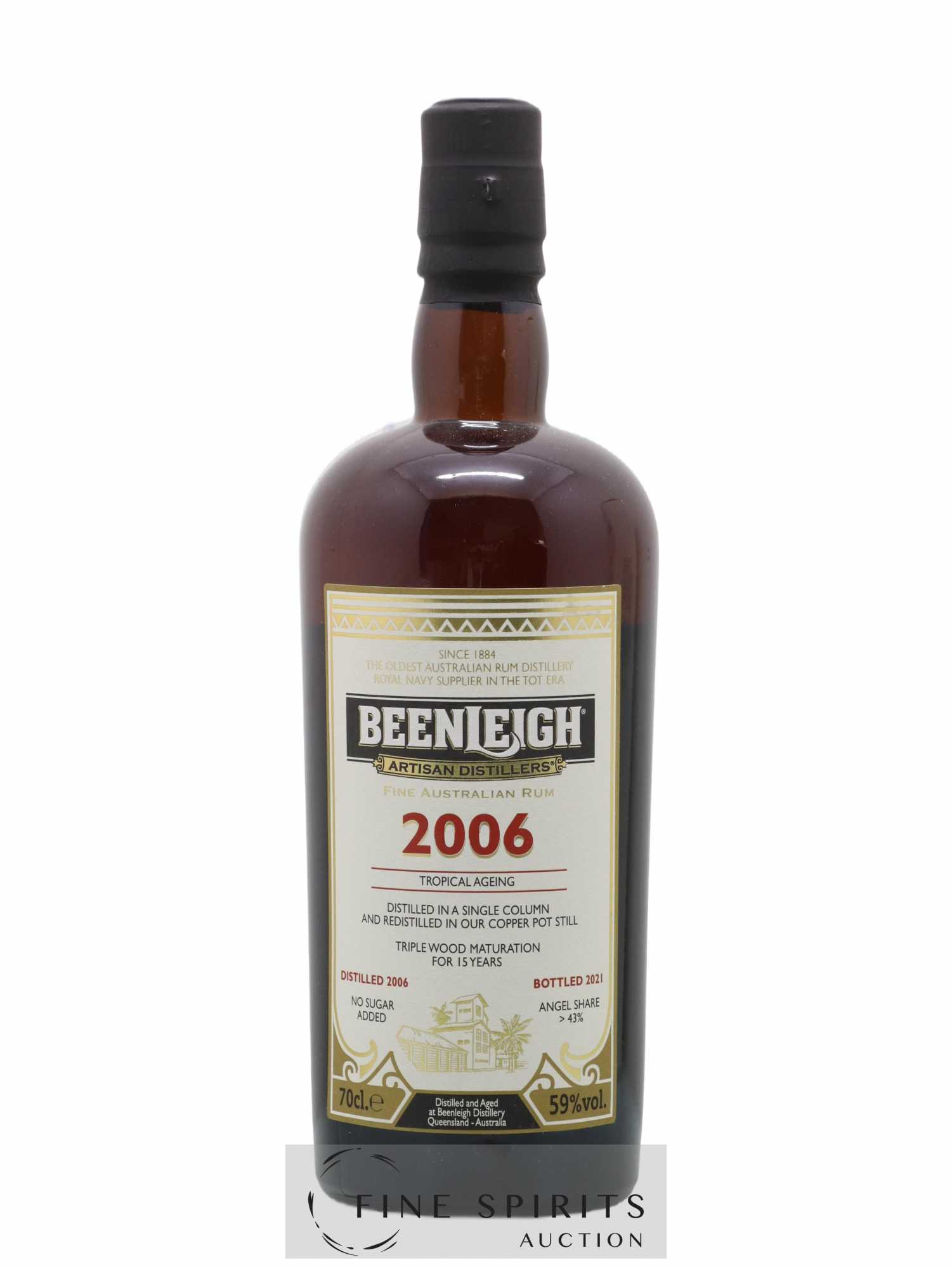 Beenleigh 15 years 2006 Of. Tropical Ageing - bottled 2021 - Lot de 1 bouteille - 1