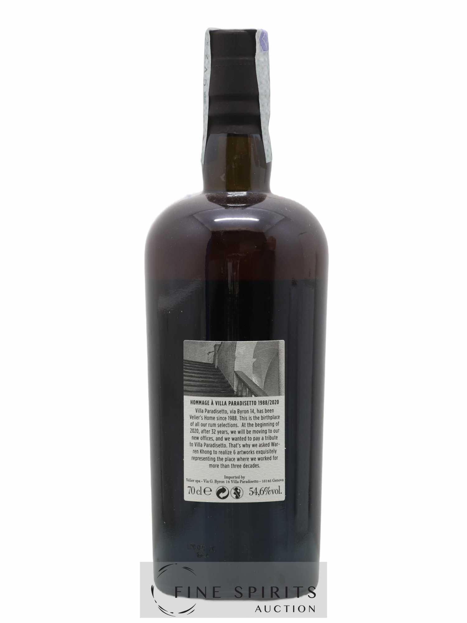 Chamarel 7 years 2013 Velier Villa Paradisetto 1988-2020 Cask n°136 - bottled 2020 - Lot de 1 bouteille - 2