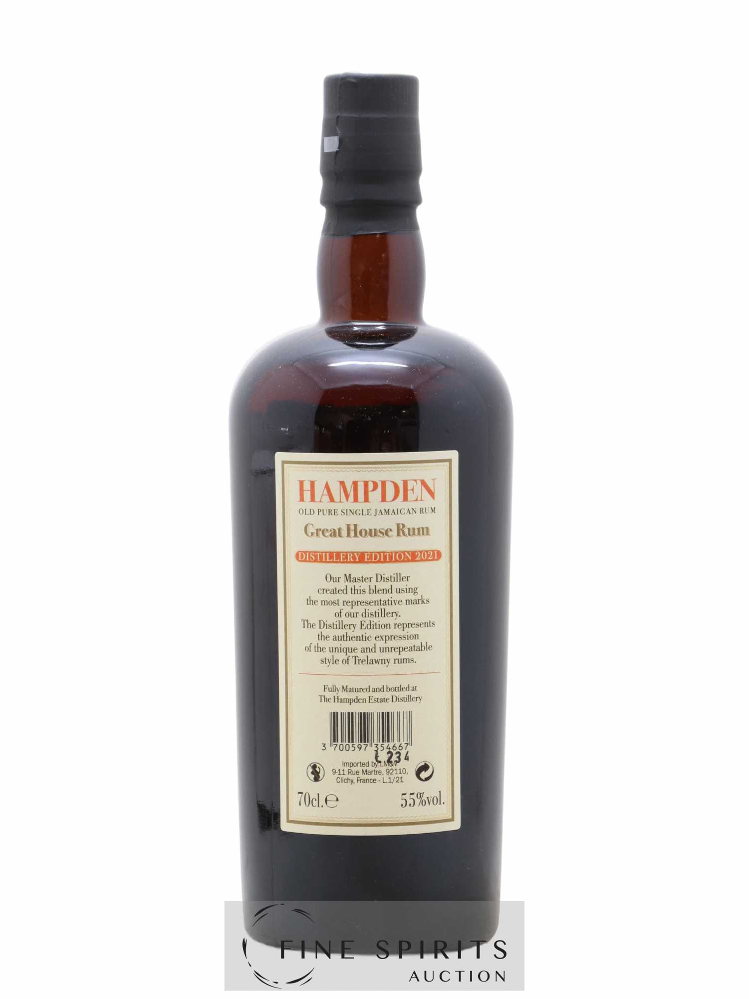 Hampden Of. Great House Distillery Edition 2021 - Lot de 1 bouteille - 2