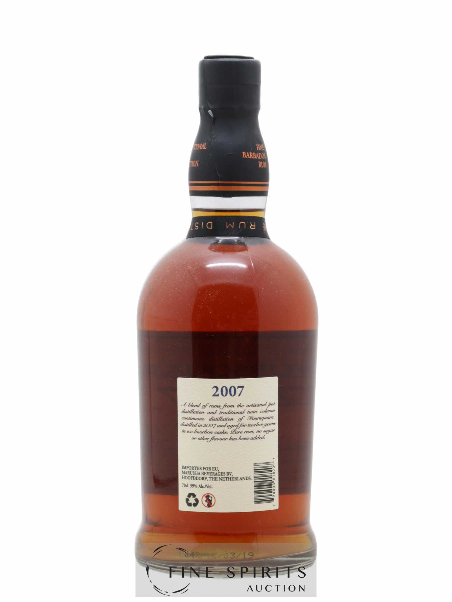 Foursquare 12 years 2007 Of. Mark X - bottled 2019 Exceptional Cask Selection - Lot de 1 bouteille - 1
