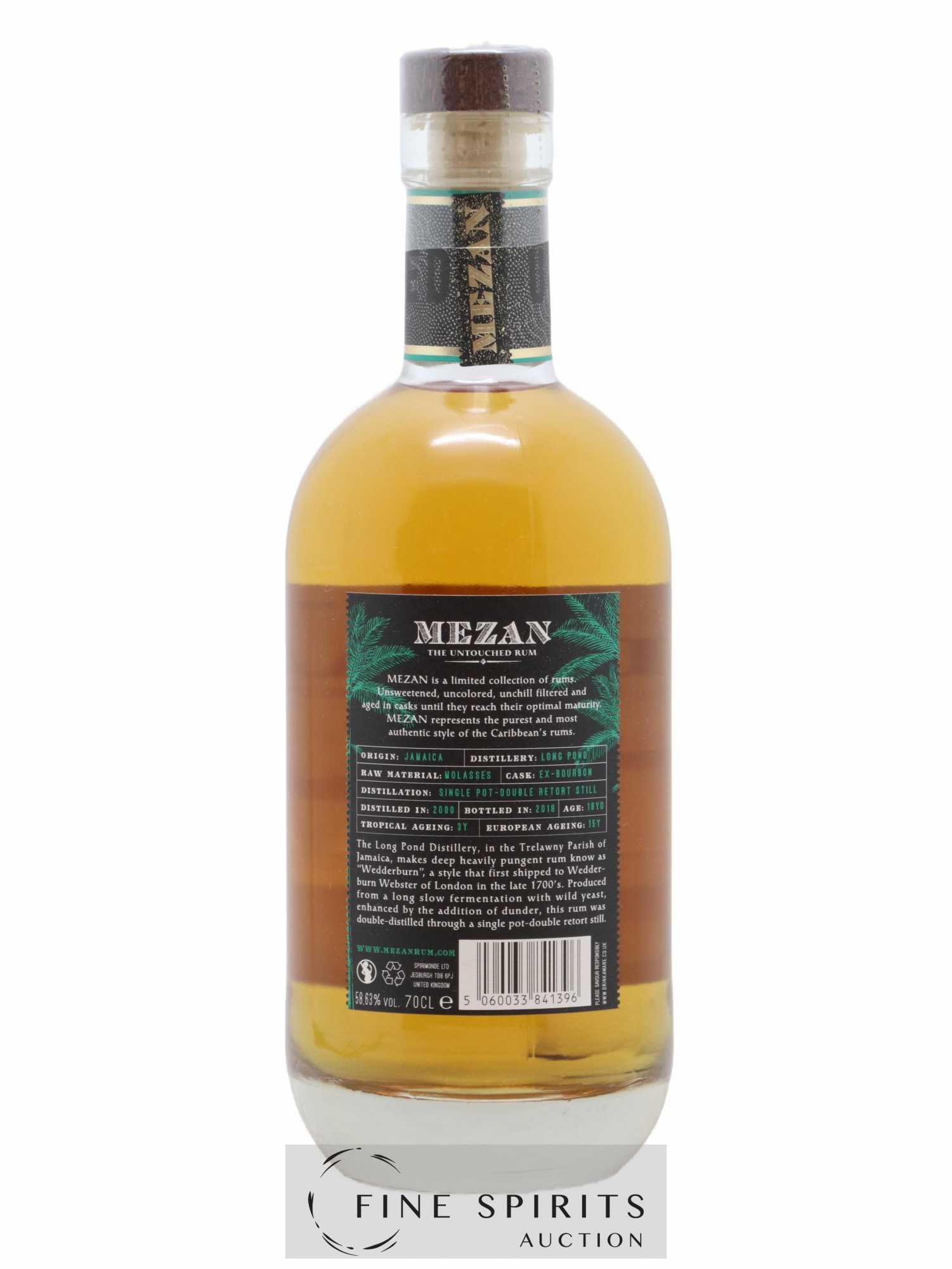 Mezan 18 years 2000 Of. Cask n°002-003 - One of 263 - bottled 2018 - Lot de 1 bouteille - 3