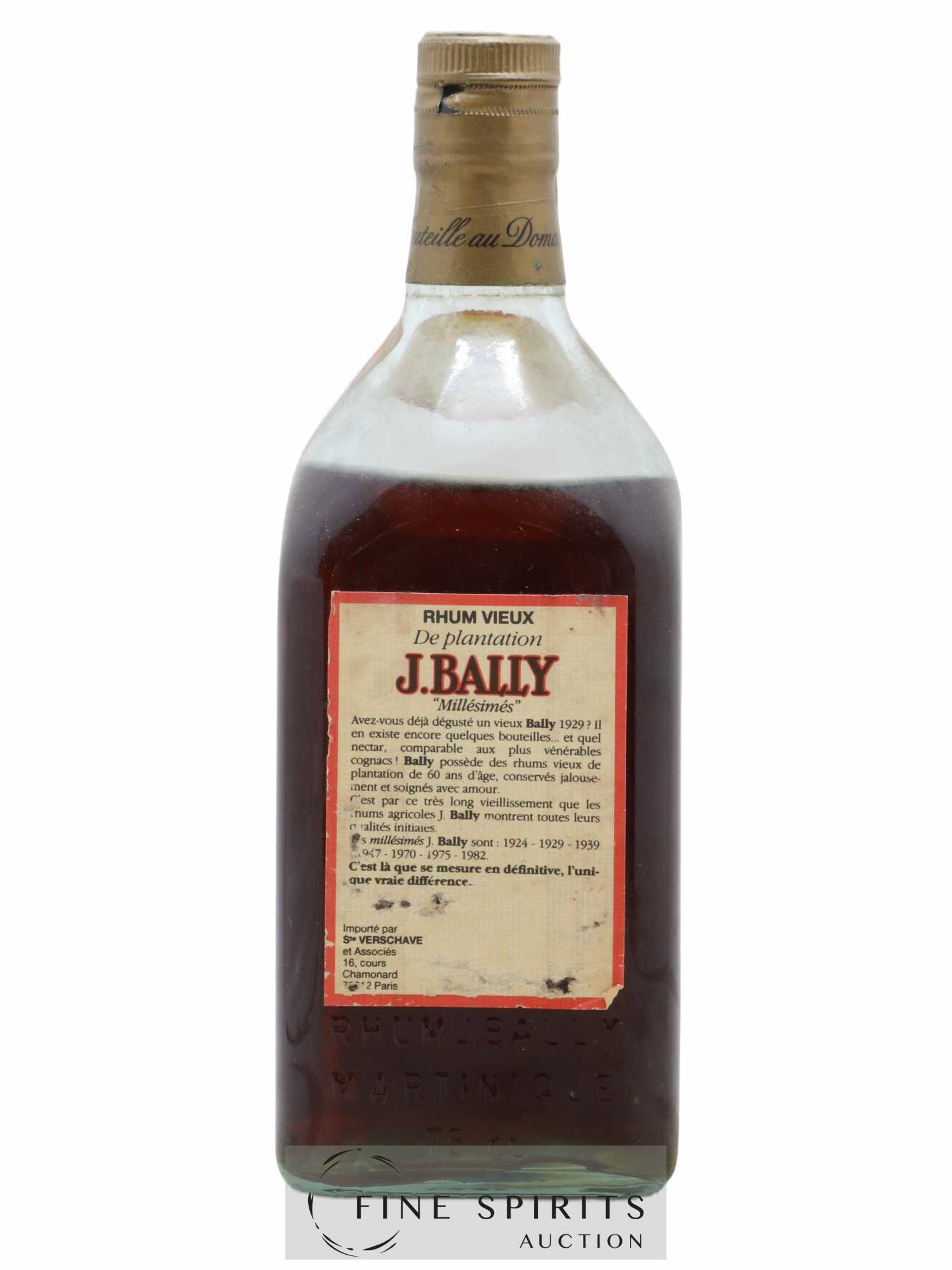 J. Bally 1982 Of. Plantations Lajus du Carbet (75cl.) - Lot de 1 bouteille - 1