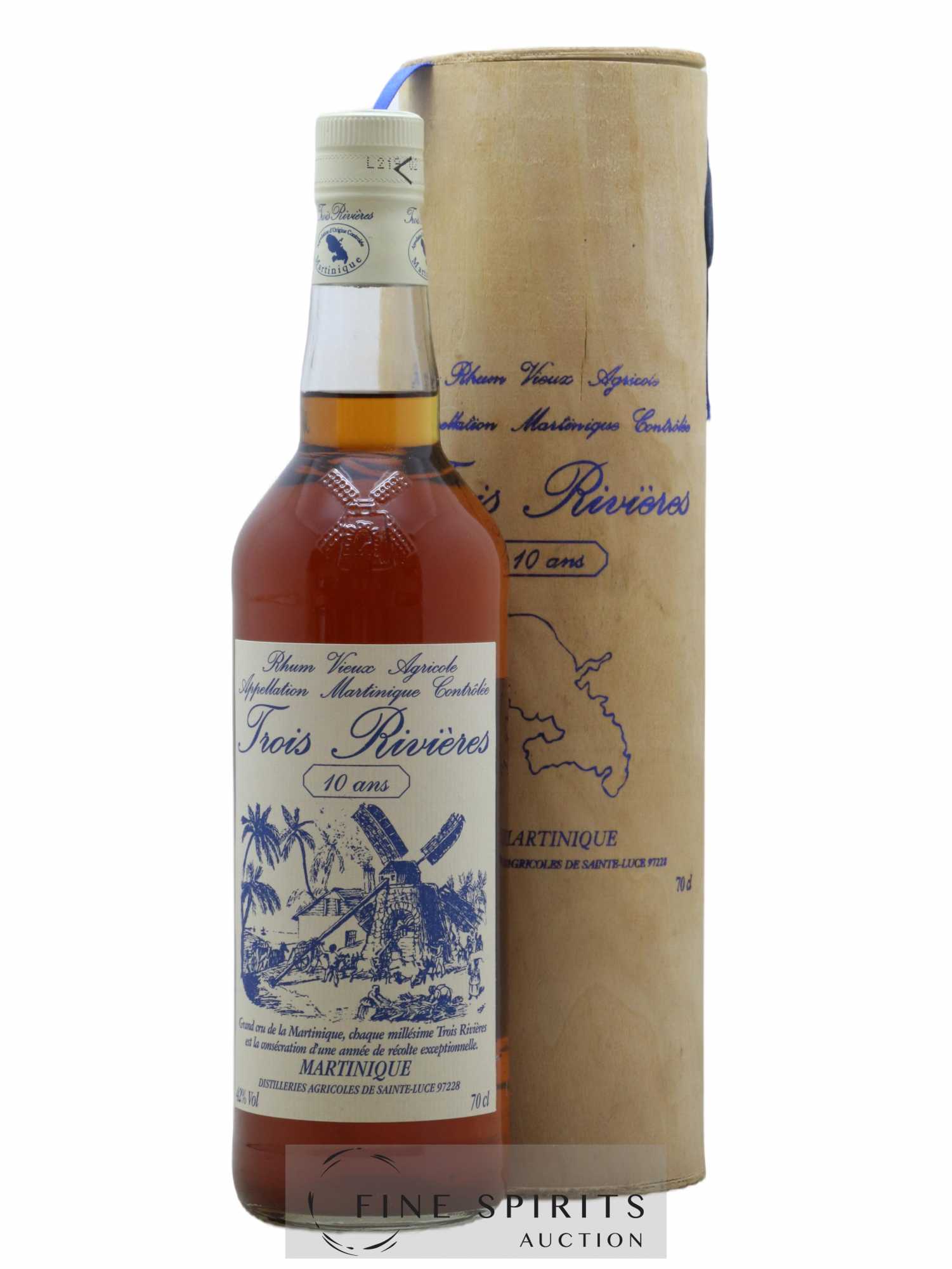 Trois Rivières 10 years Of. - Lot de 1 bouteille - 0