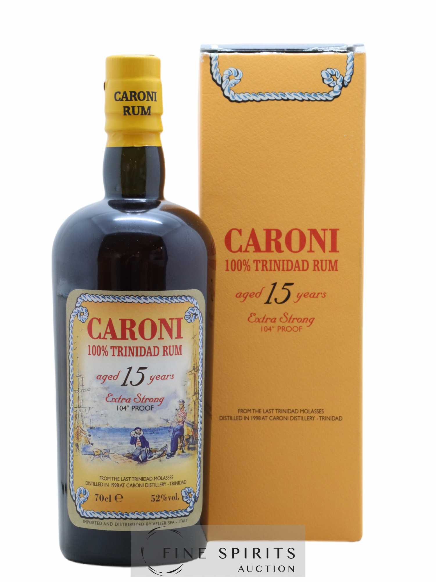 Caroni 15 years 1998 Velier 104° Proof bottled 2013 Extra Strong - Lot de 1 bouteille - 0