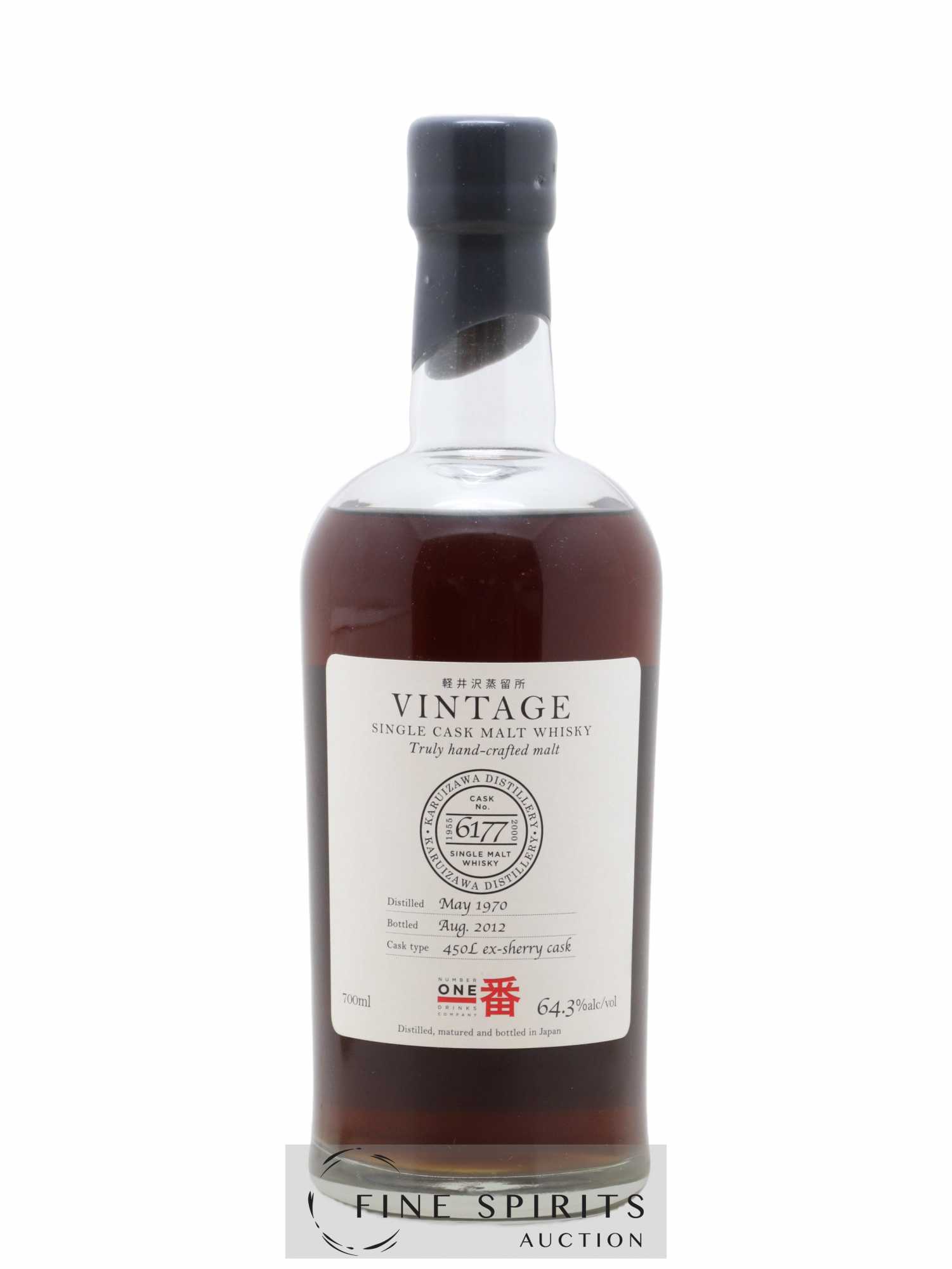 Karuizawa 1970 Number One Drinks Ex-Sherry Cask n°6177 - bottled 2012 - Lot de 1 bouteille - 1