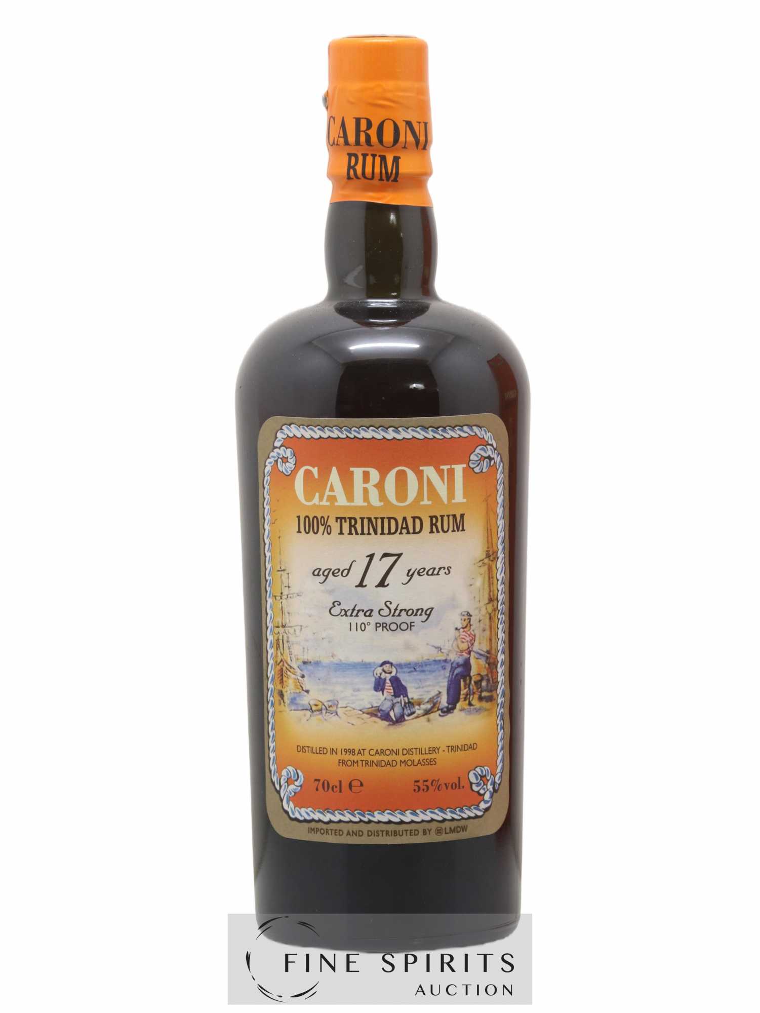 Caroni 17 years 1998 Of. 110° Proof bottled 2015 LMDW Extra Strong - Lot de 1 bouteille - 1