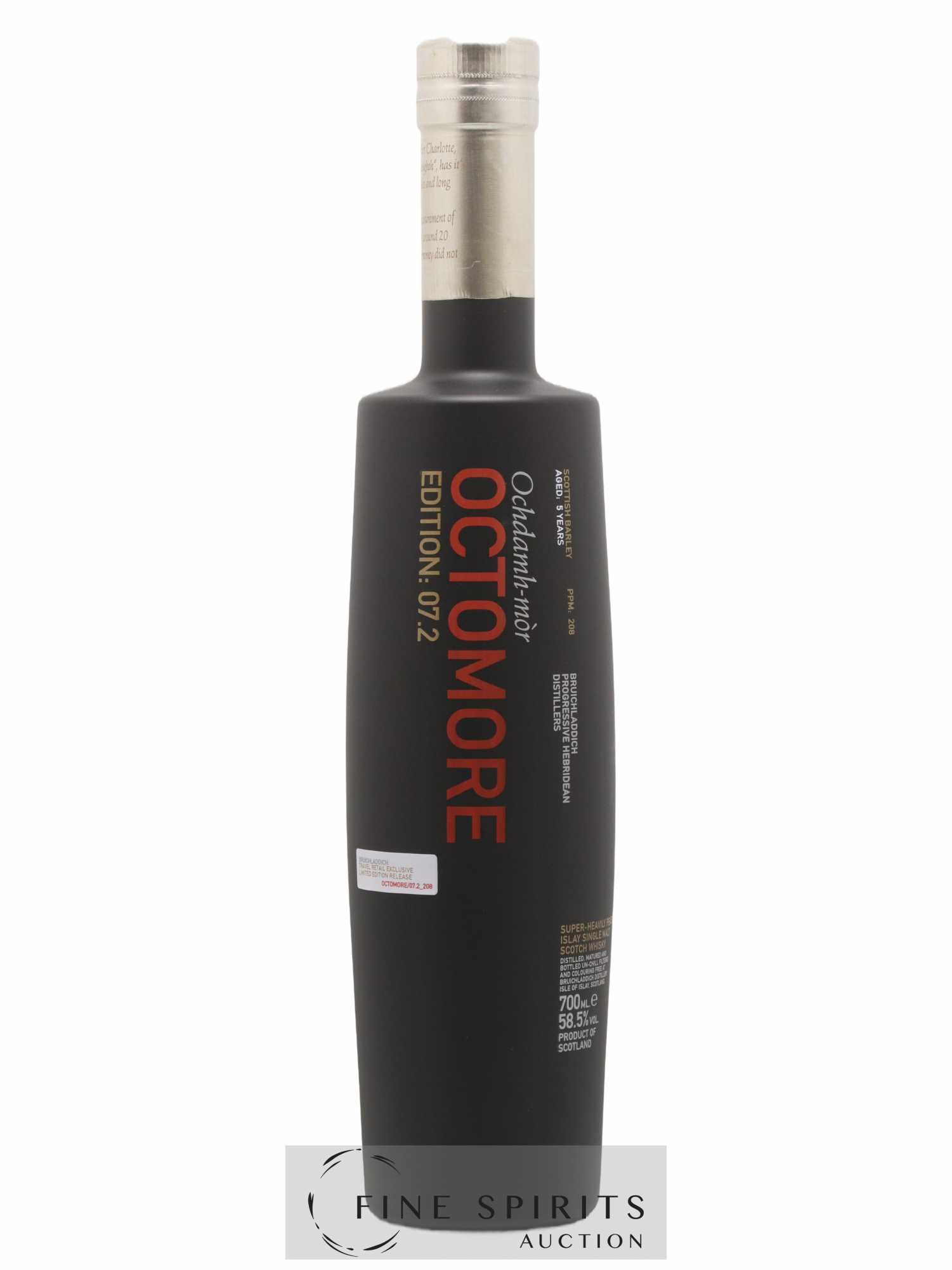 Octomore 5 years Of. Edition 07.2 Scottish Barley Limited Edition - Lot de 1 bouteille - 1