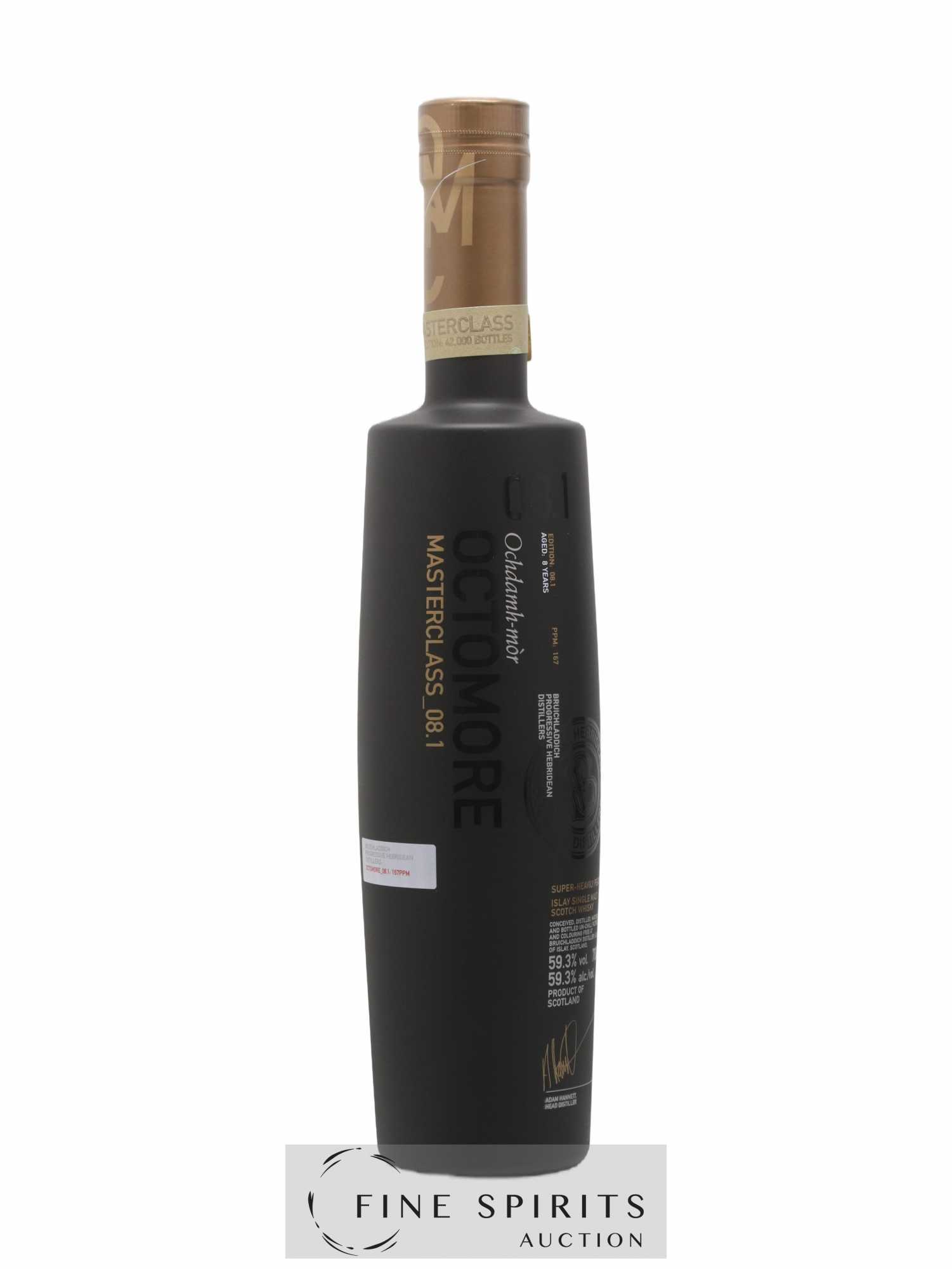Octomore 8 years Of. Masterclass Edition 08.1 Super-Heavily Peated - One of 42000 Limited Edition - Lot de 1 bouteille - 1