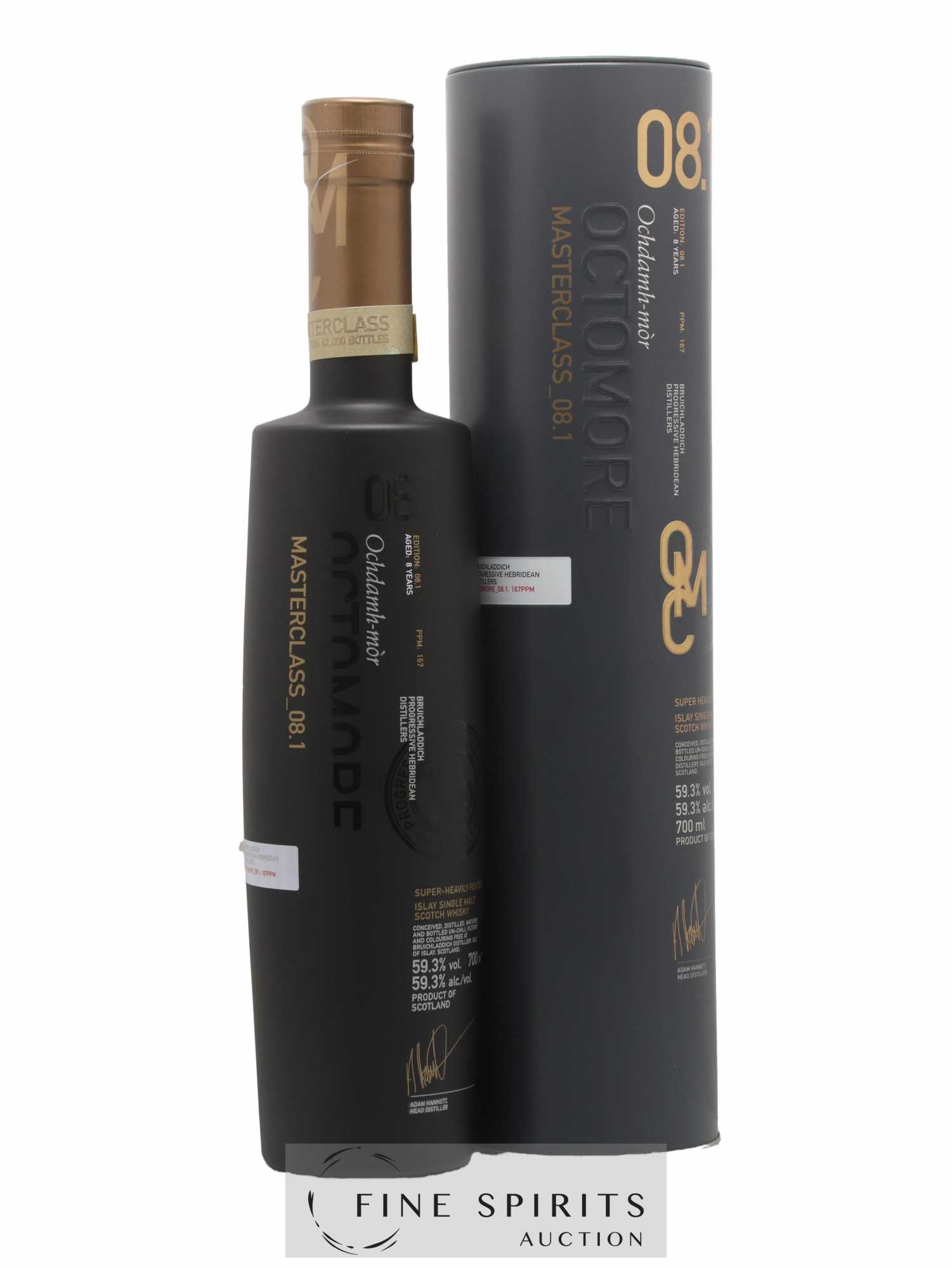 Octomore 8 years Of. Masterclass Edition 08.1 Super-Heavily Peated - One of 42000 Limited Edition - Lot de 1 bouteille - 0