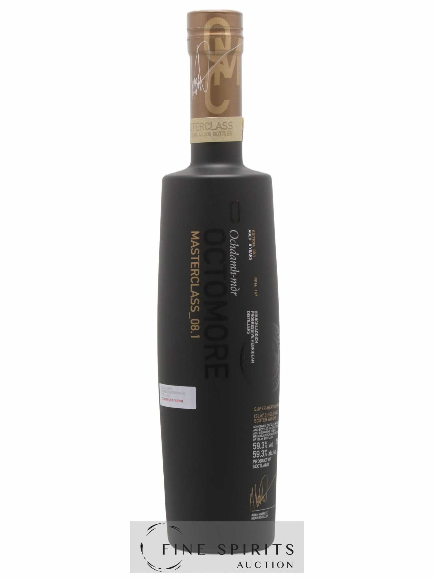 Octomore 8 years Of. Masterclass Edition 08.1 Super-Heavily Peated - One of 42000 Limited Edition - Lot de 1 bouteille - 1