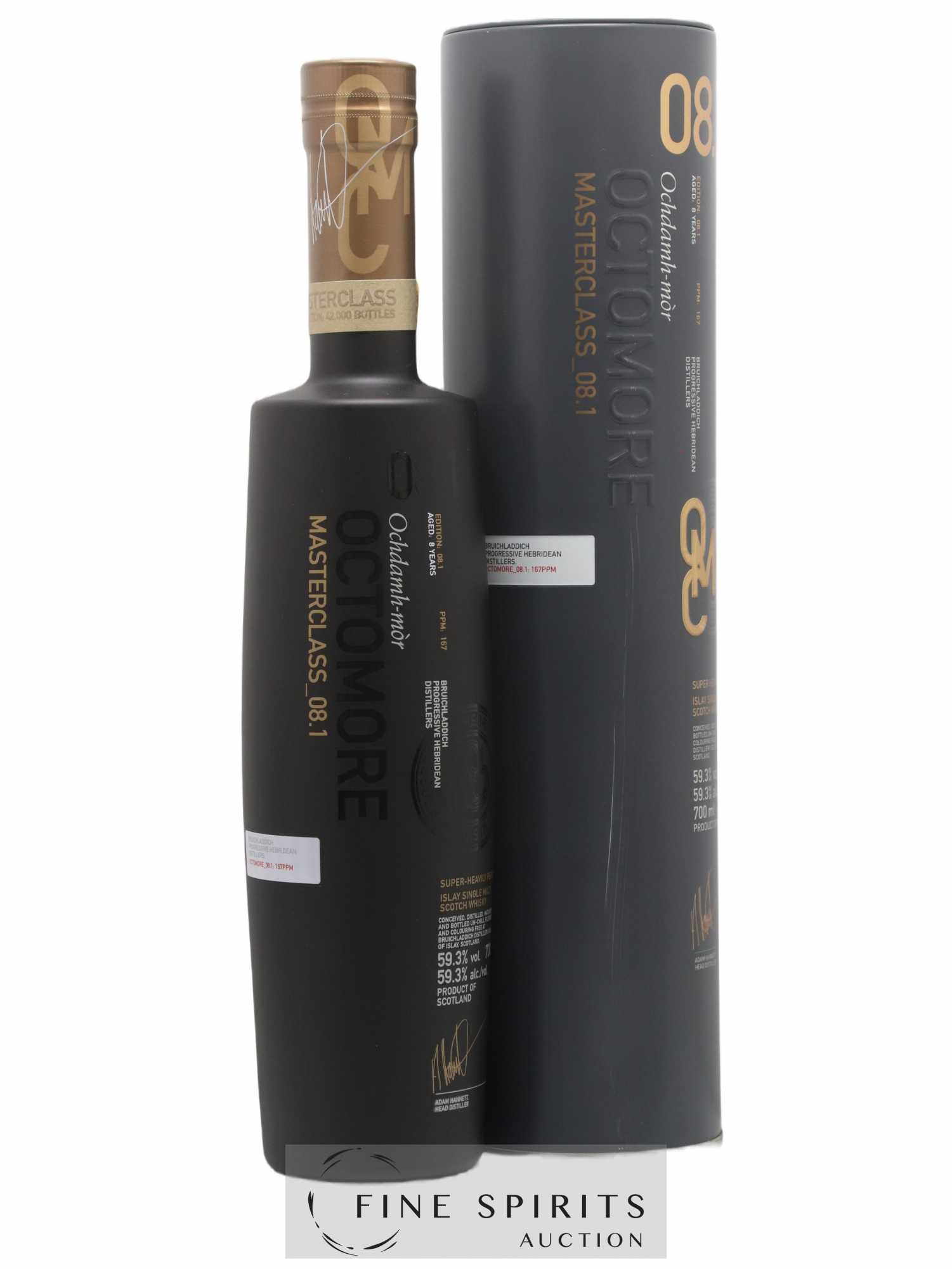 Octomore 8 years Of. Masterclass Edition 08.1 Super-Heavily Peated - One of 42000 Limited Edition - Lot de 1 bouteille - 0