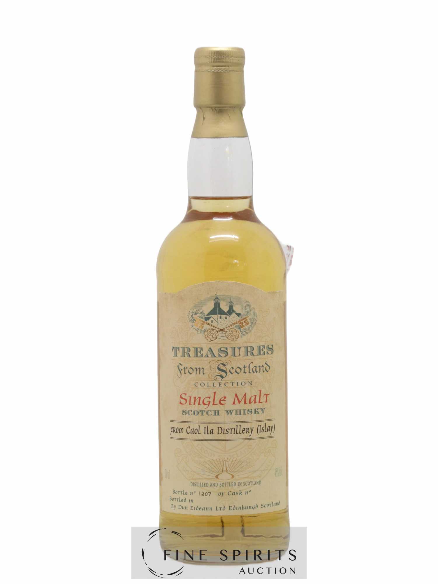 Caol Ila Dun Eideann Cask n°---- - bottled ---- Treasures from Scotland Collection - Lot de 1 bouteille - 1
