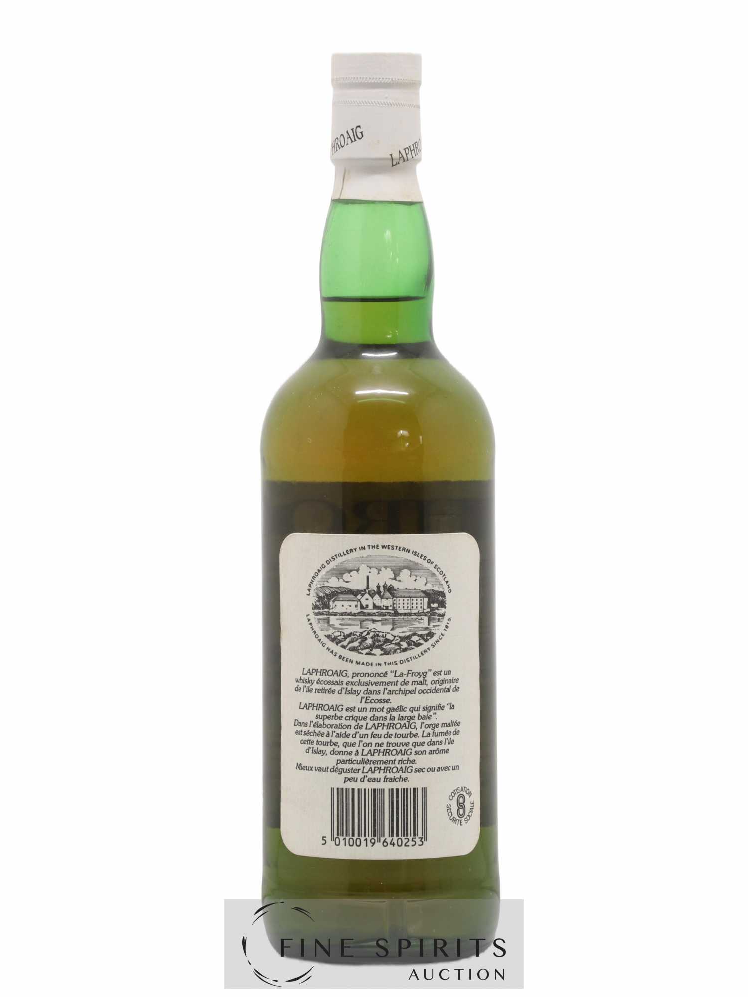 Laphroaig 10 years Of. Martini & Rossi Importateur (75cl.) - Lot de 1 bouteille - 1