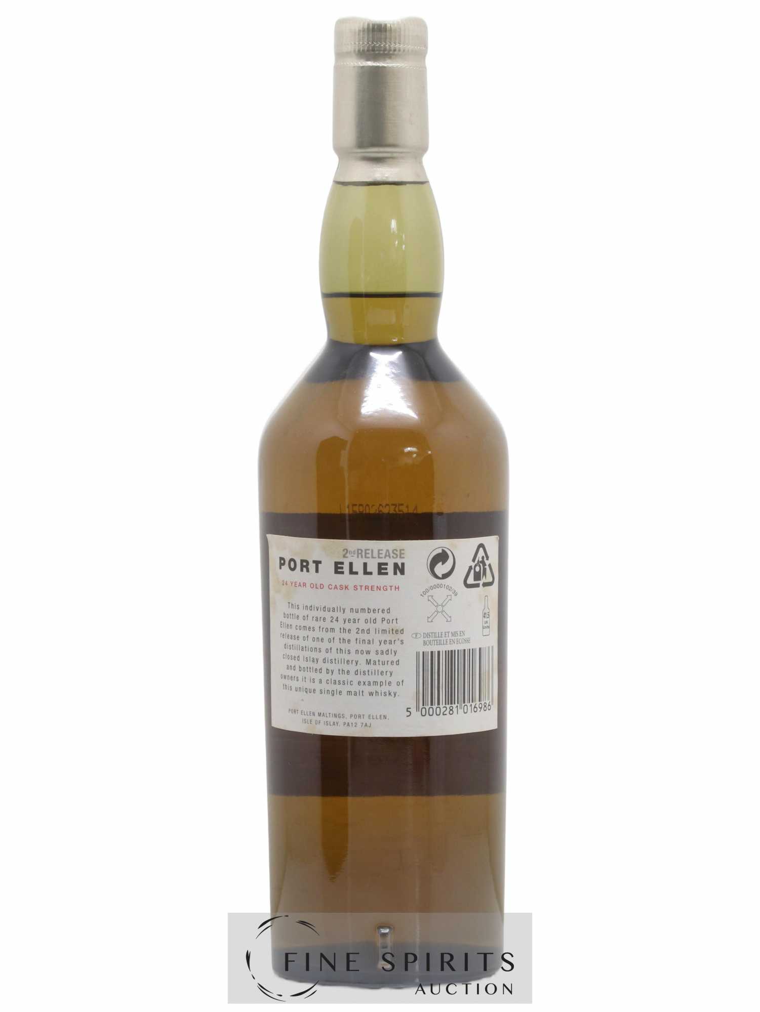 Port Ellen 24 years 1978 Of. 2nd Release Natural Cask Strength - One of 12000 - bottled in 2002 Limited Edition - Lot de 1 bouteille - 2