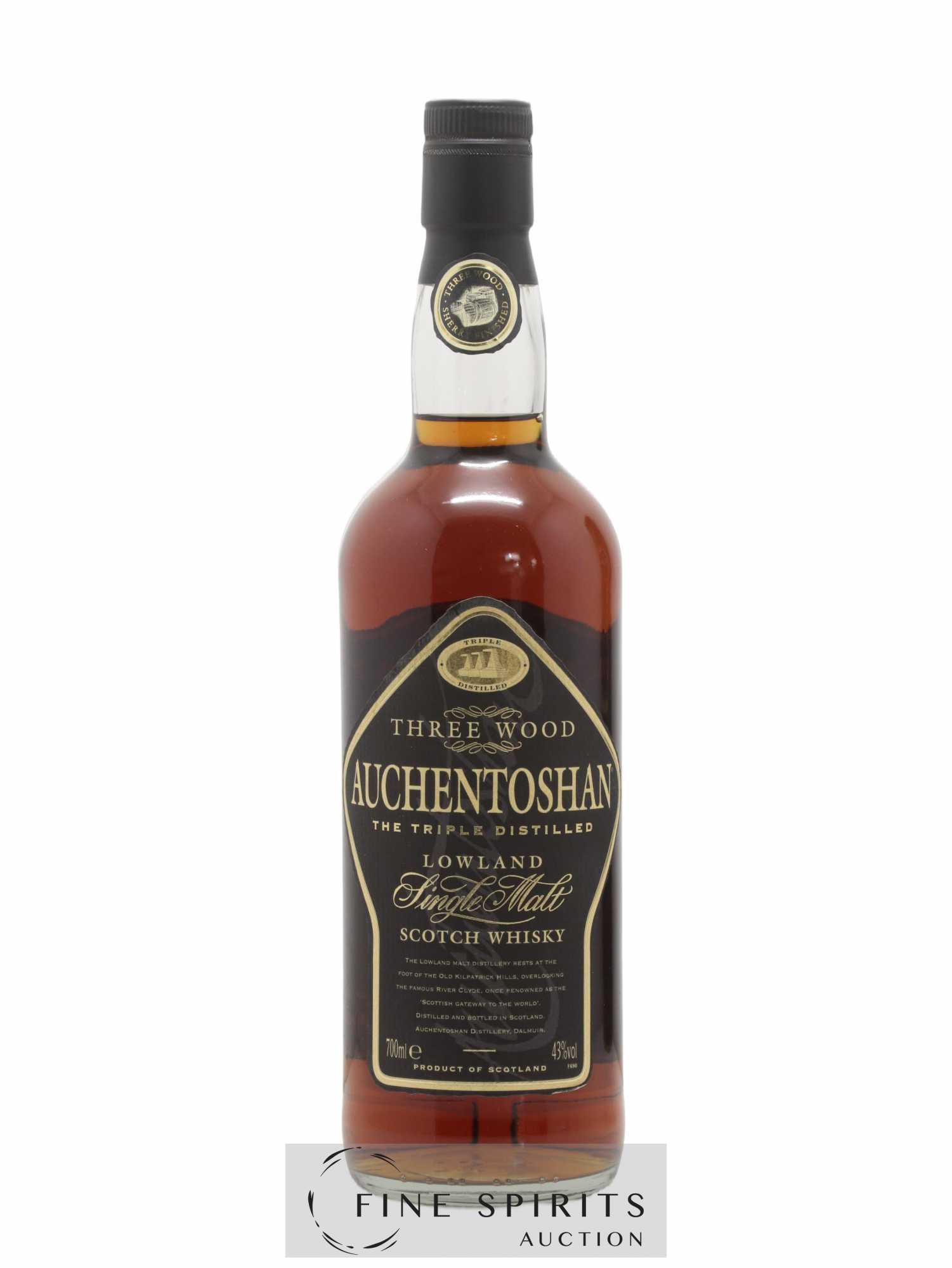 Auchentoshan Of. Three Wood New Label - Lot de 1 bouteille - 1