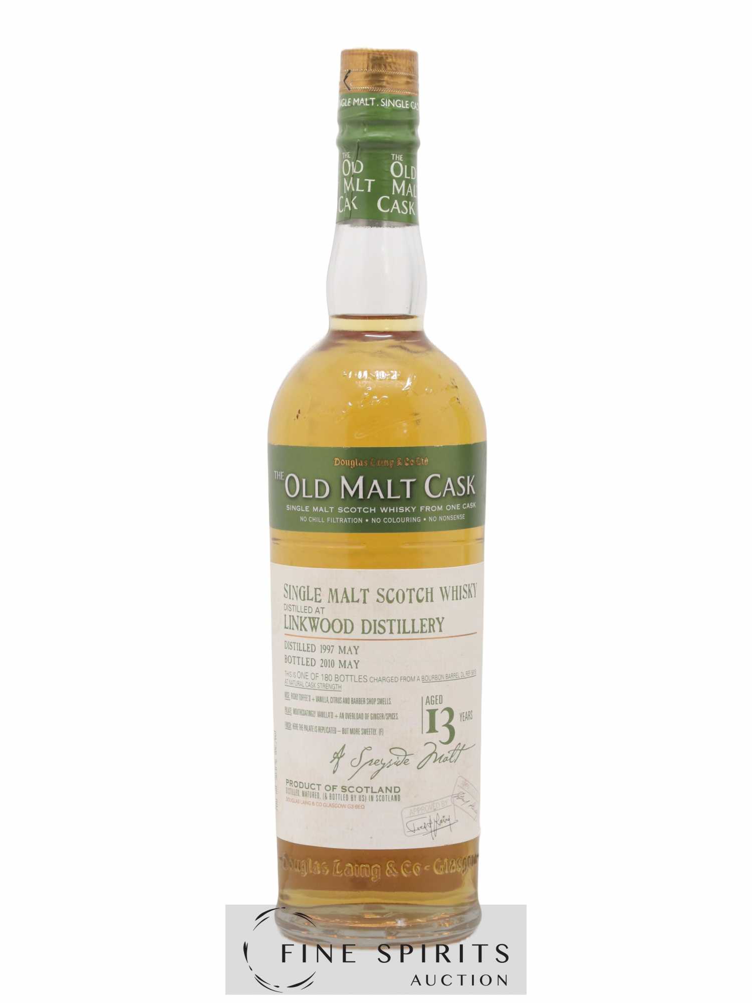 Linkwood 13 years 1997 Douglas Laing One of 180 - bottled 2010 The Old Malt Cask - Lot de 1 bouteille - 1
