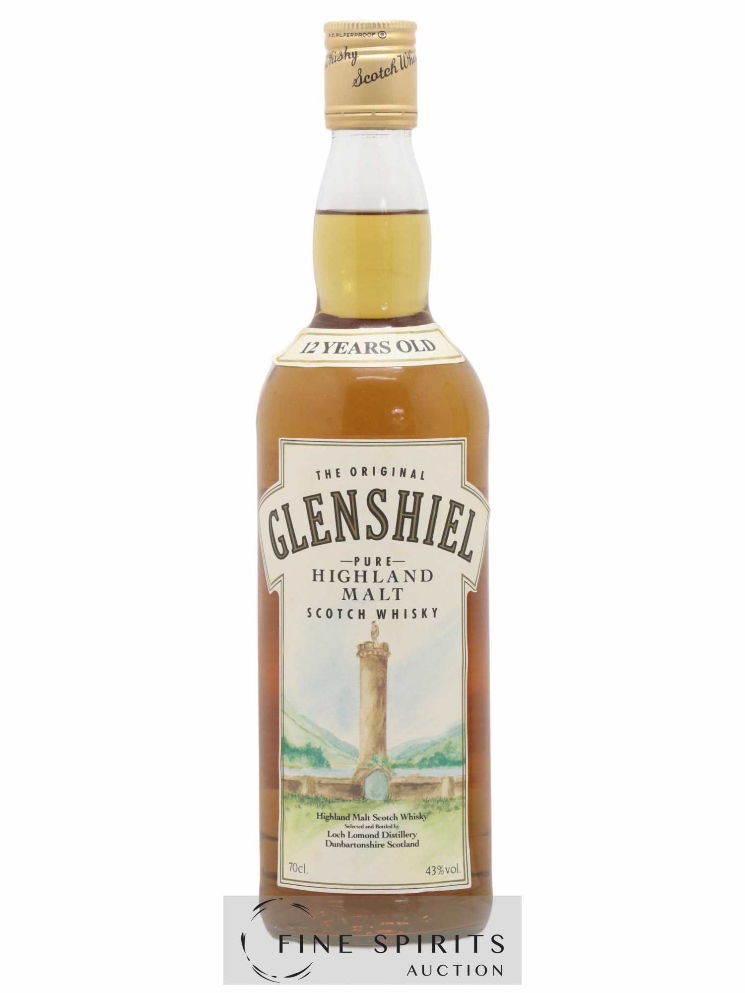 Loch Lomond 12 years Of. Glenshiel - Lot de 1 bouteille - 1