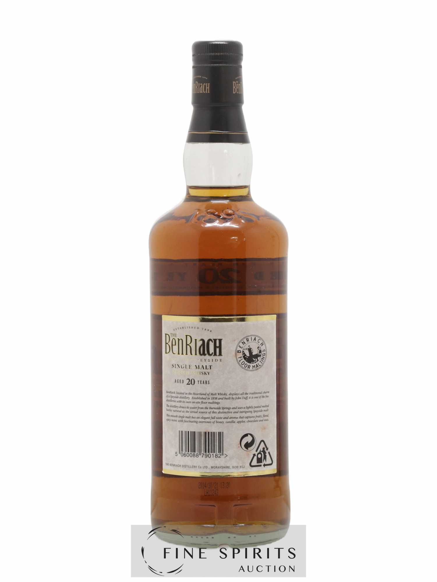 Benriach 20 years Of. - Lot de 1 bouteille - 2
