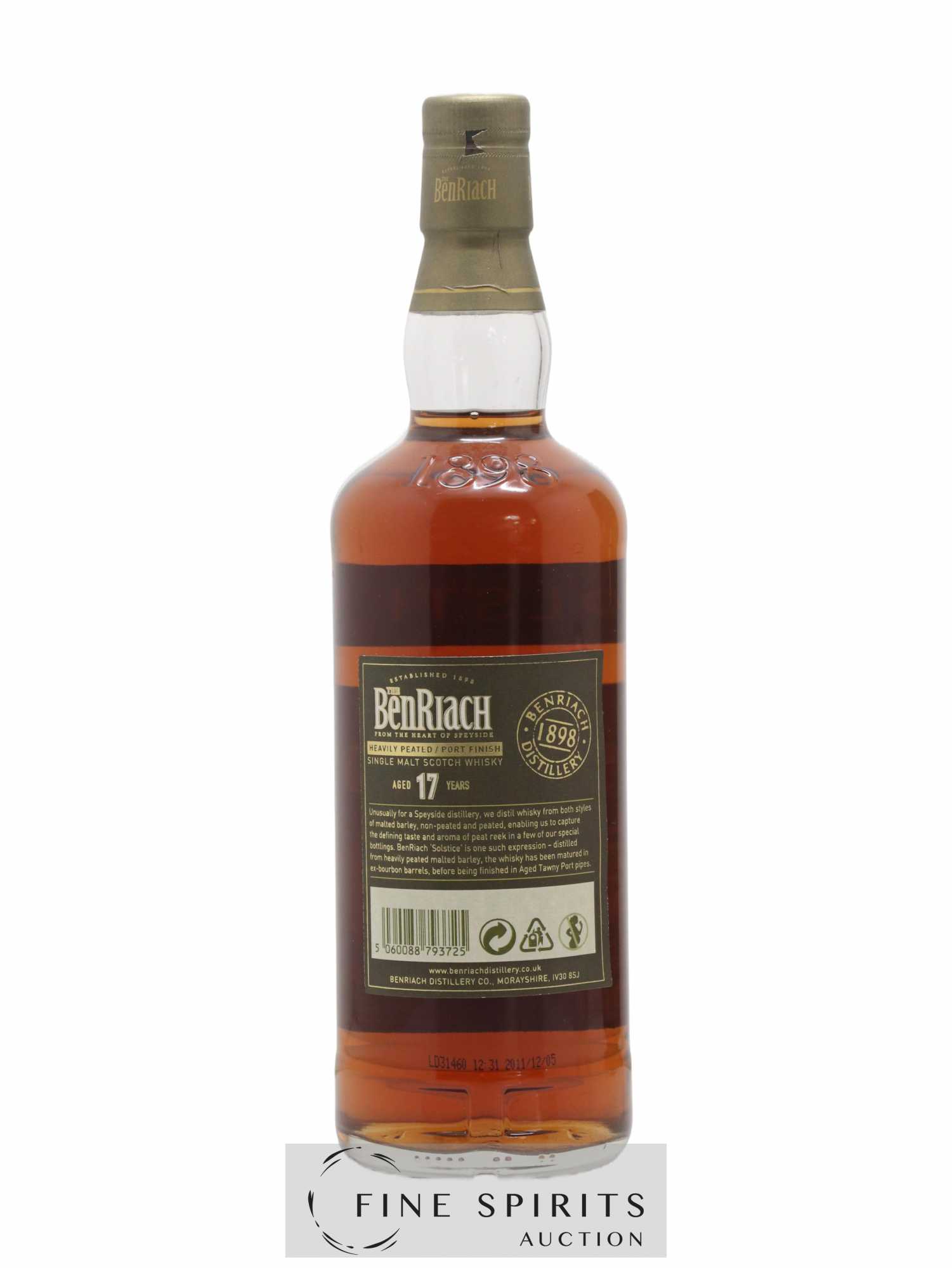 Benriach 17 years Of. Solstice Second Edition - Lot of 1 bottle - 2