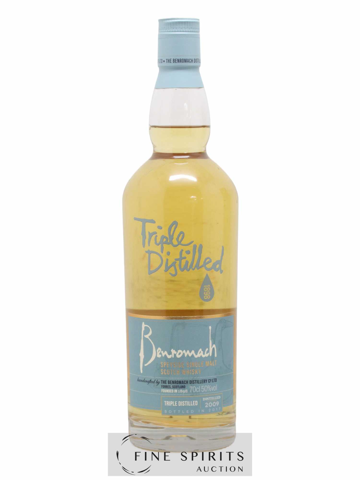 Benromach 2009 Of. Triple Distilled bottled 2017 - Lot of 1 bottle - 1