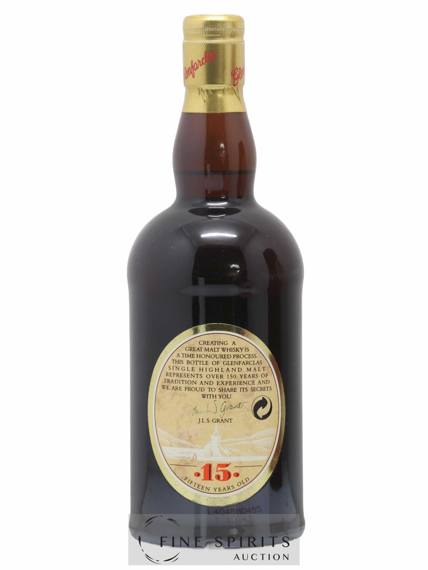 Glenfarclas 15 years Of. Mahler-Besse (70cl.) - Lot de 1 bouteille - 2
