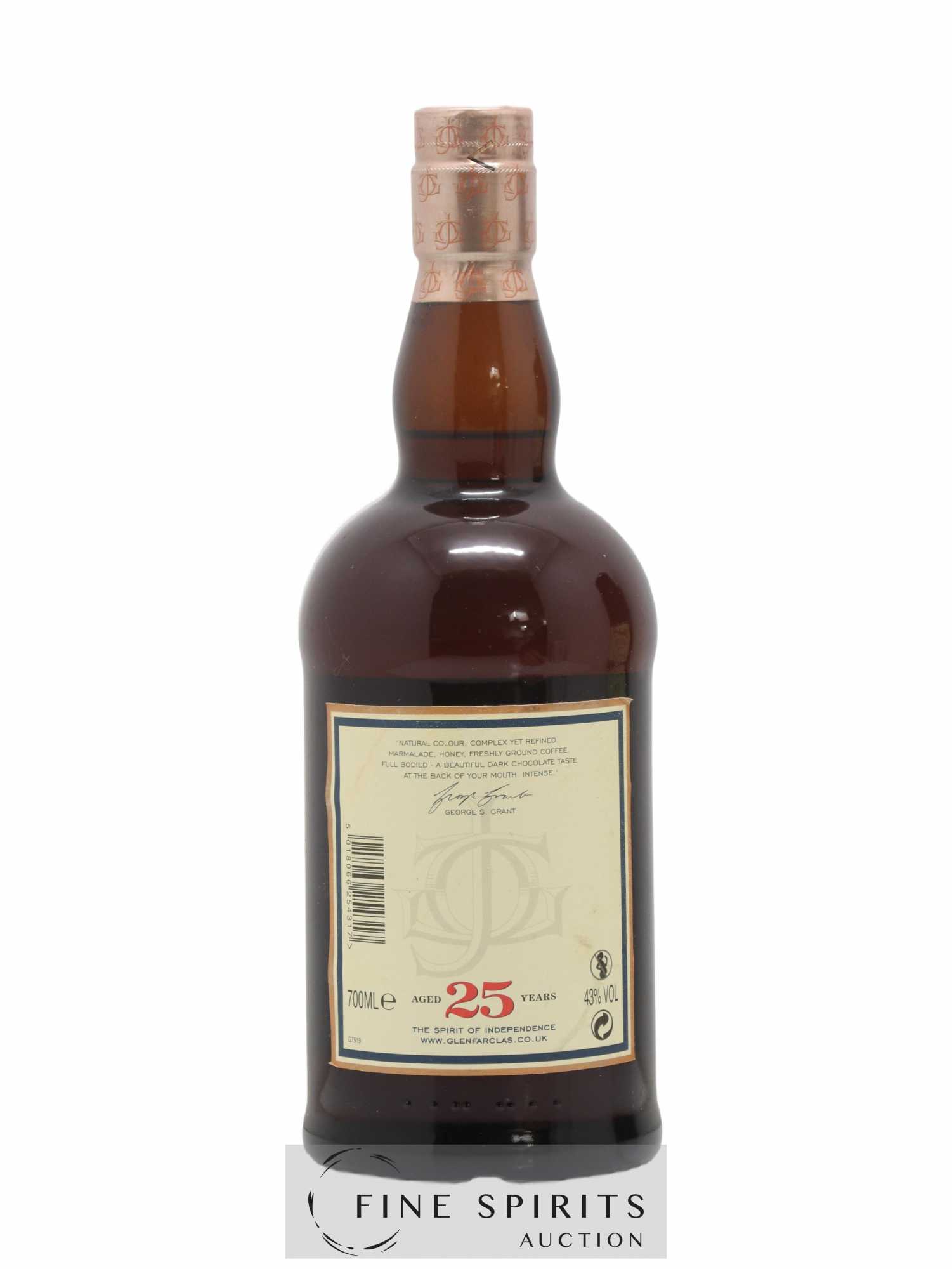 Glenfarclas 25 years Of. - Lot de 1 bouteille - 2