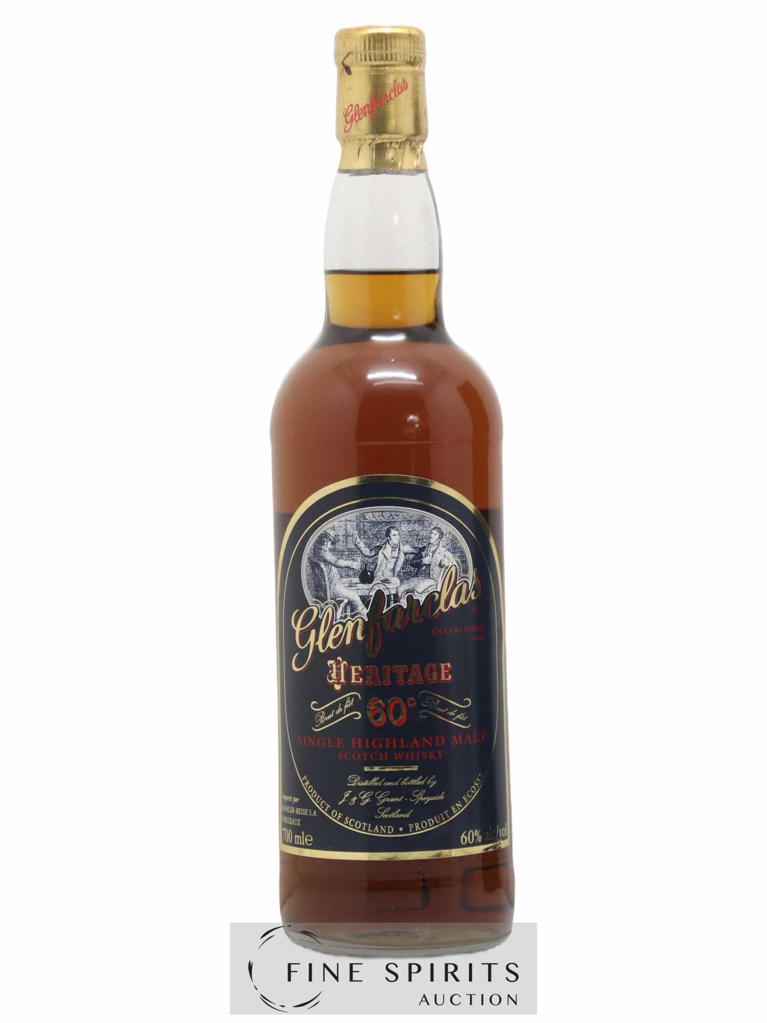 Glenfarclas Of. Heritage 60° Brut de Fût Mahler-Besse - Lot de 1 bouteille - 1