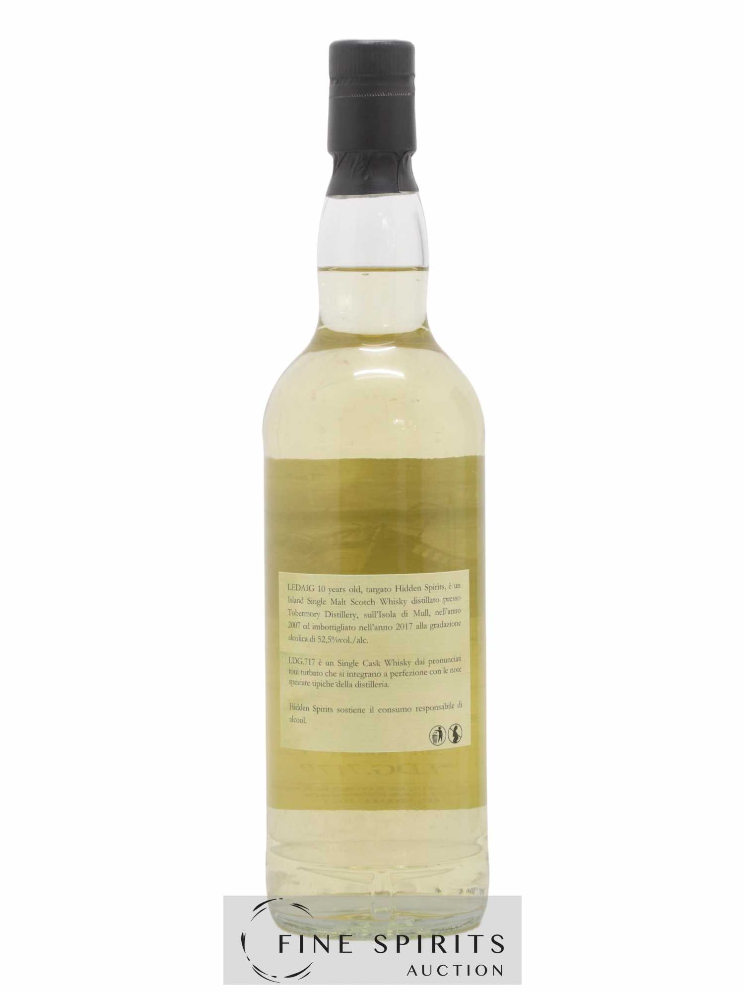 Ledaig 10 years 2007 Hidden Spirits LDG.717 Cask n°LG717 - bottled 2017 - Lot of 1 bottle - 2