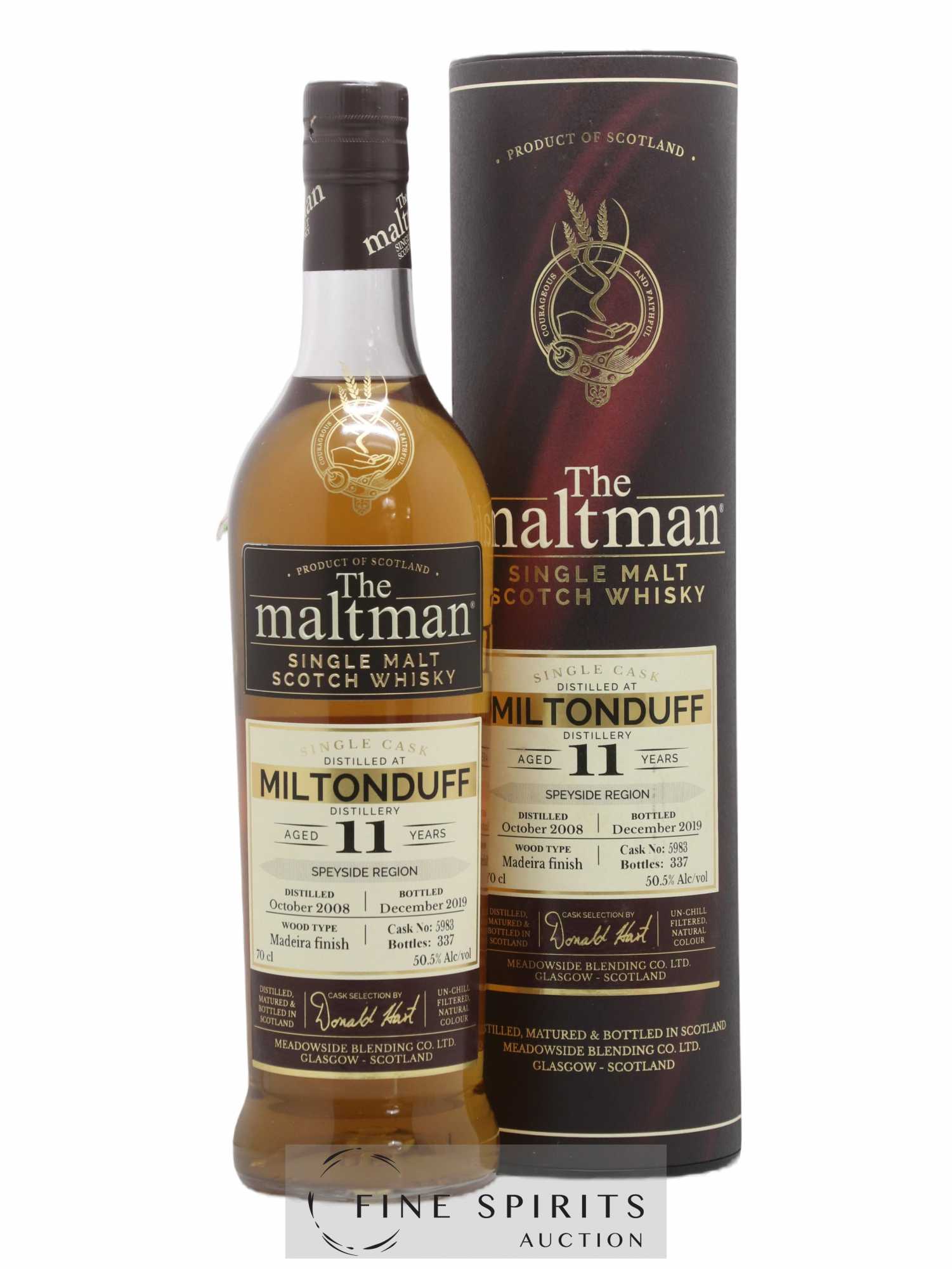 Miltonduff 11 years 2008 Meadowside Blending Cask n°5983 - One of 337 - bottled 2019 - Lot de 1 bouteille - 0