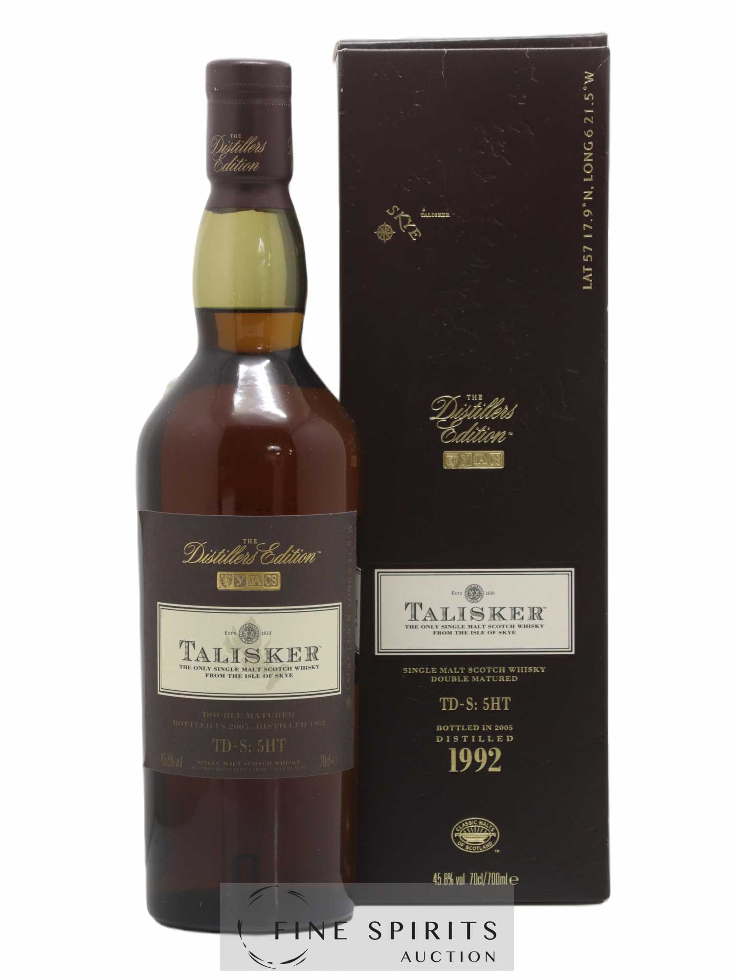 Talisker 1992 Of. The Distillers Edition Cask n° TD-S 5HT - bottled 2005 - Lot de 1 bouteille - 0