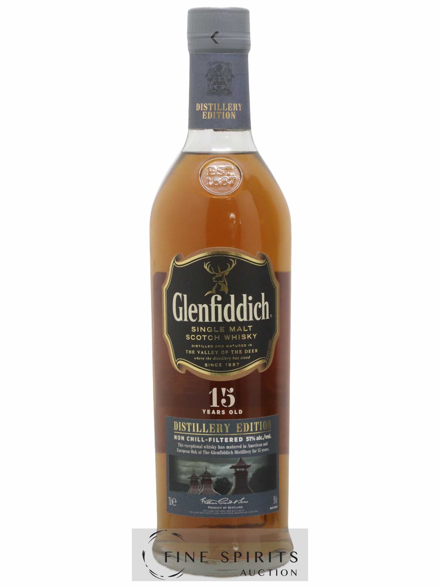 Glenfiddich 15 years Of. Distillery Edition - Lot de 1 bouteille - 1