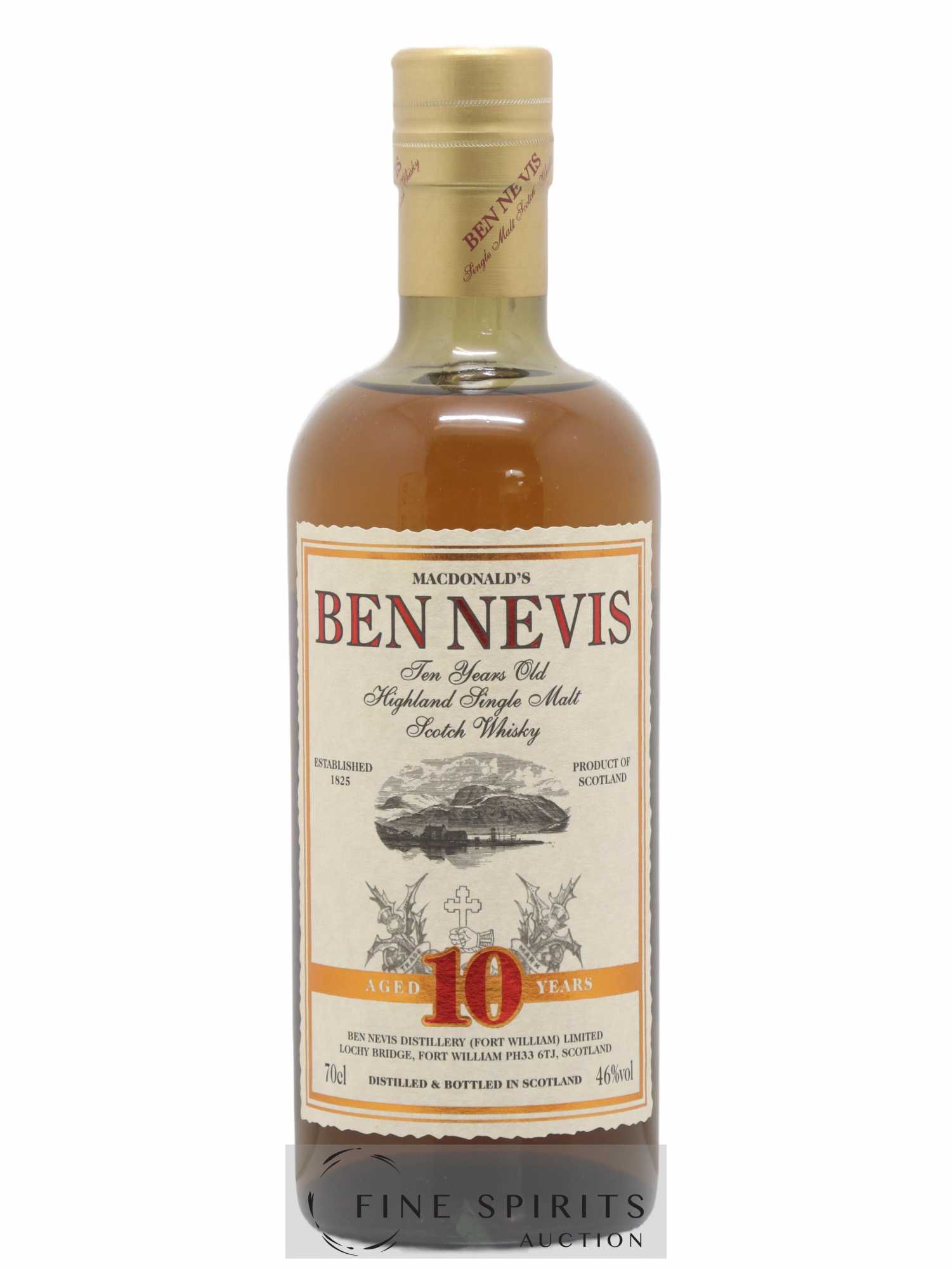 Ben Nevis 10 years Of. MacDonald's - Lot de 1 bouteille - 1