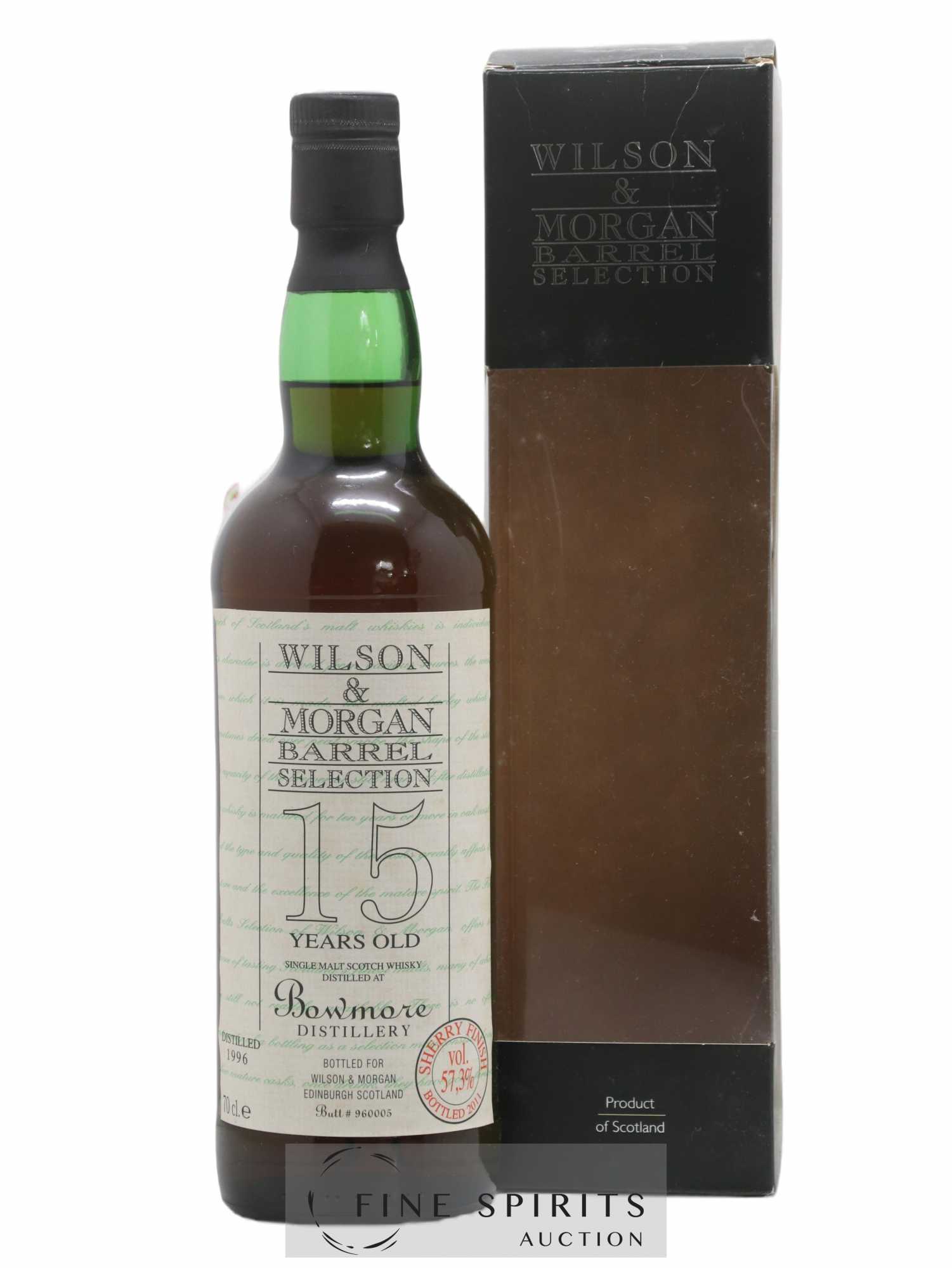 Bowmore 15 years 1996 Wilson & Morgan Sherry Finish - bottled 2011 Barrel Selection - Lot de 1 bouteille - 0