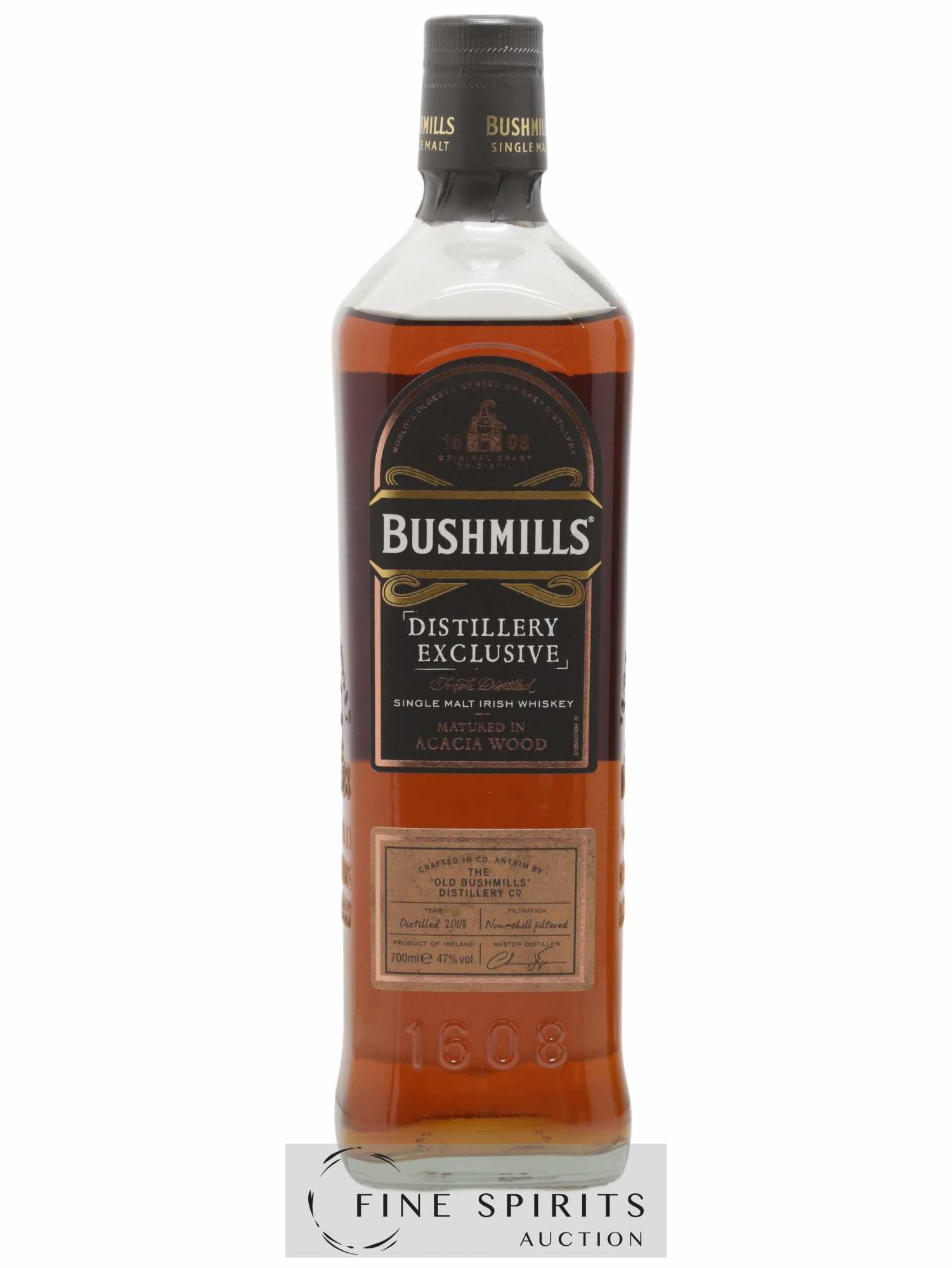 Bushmills 2008 Of. Distillery Exclusive Acacia Wood Limited Edition - Lot of 1 bottle - 1