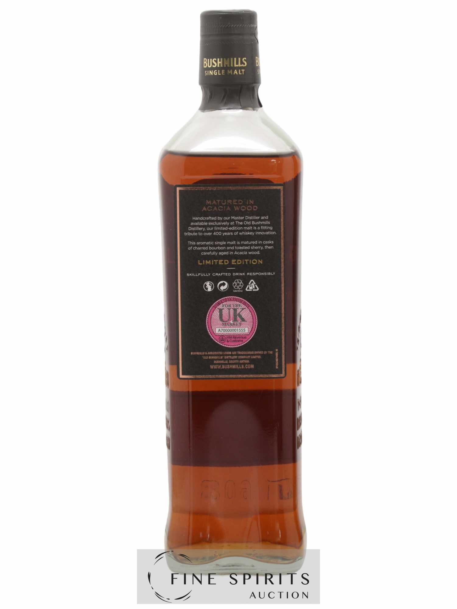 Bushmills 2008 Of. Distillery Exclusive Acacia Wood Limited Edition - Lot of 1 bottle - 2