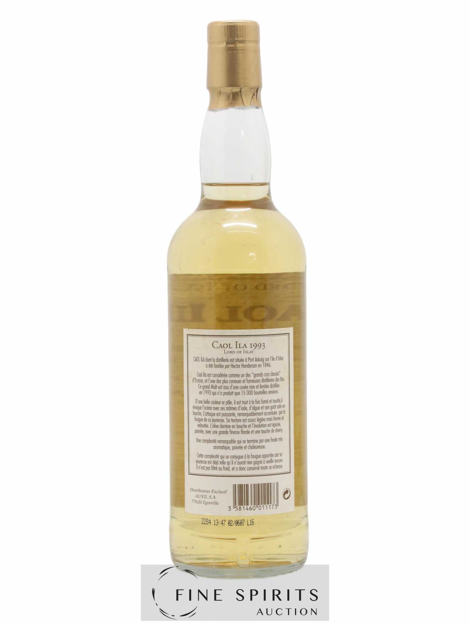Caol Ila 1993 St Andrews Distilling Co. Lord of Islay Selected Oak Casks - bottled 2002 - Lot de 1 bouteille - 2