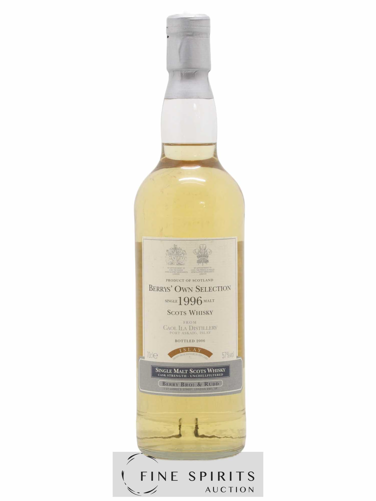 Caol Ila 1996 Berry Bros & Rudd bottled 2006 Berrys'Own Selection - Posten von 1 Flasche - 0