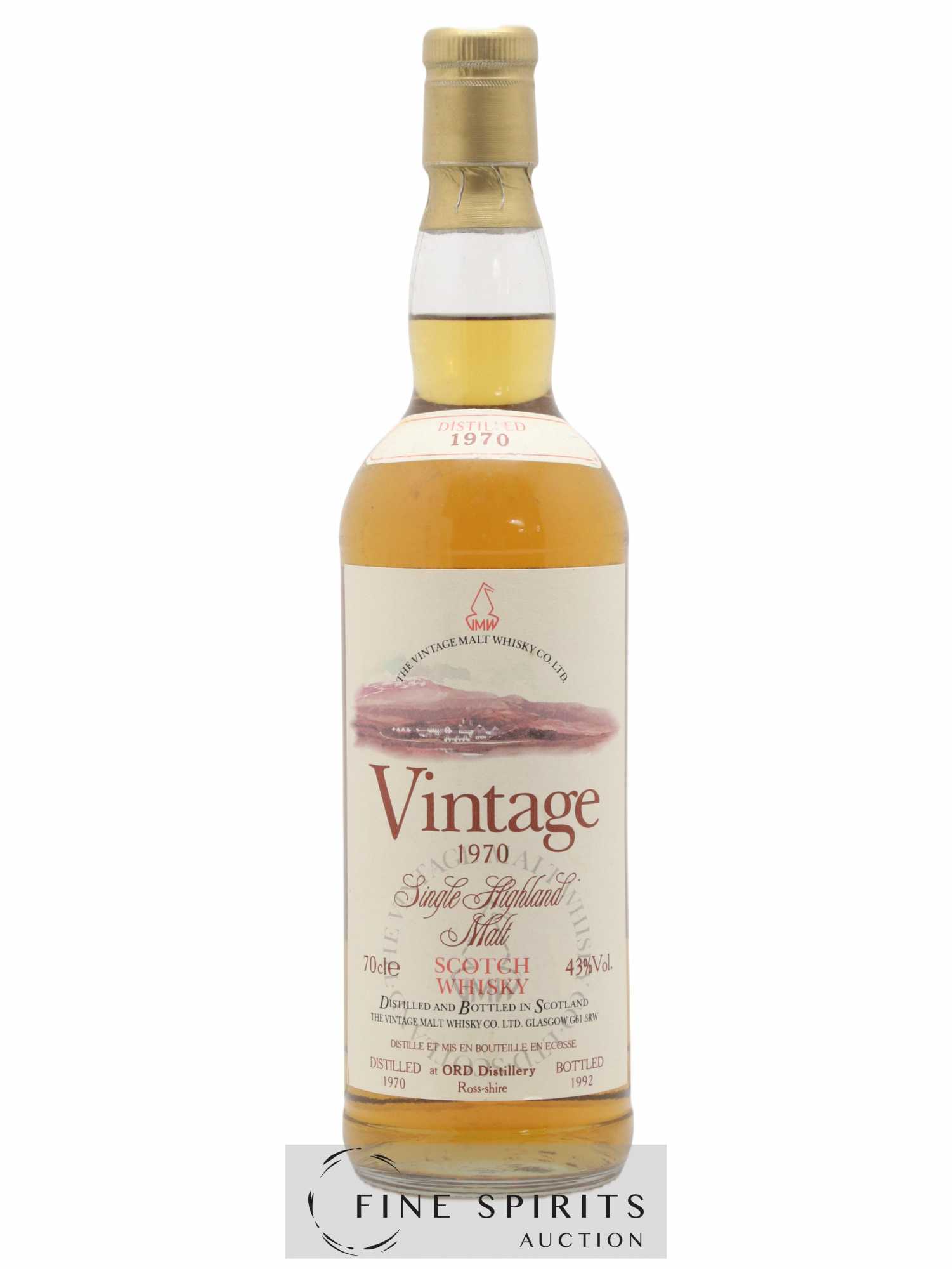 Ord 1970 The Vintage Malt Whisky Co. Ltd. bottled 1992 - Lot of 1 bottle - 1