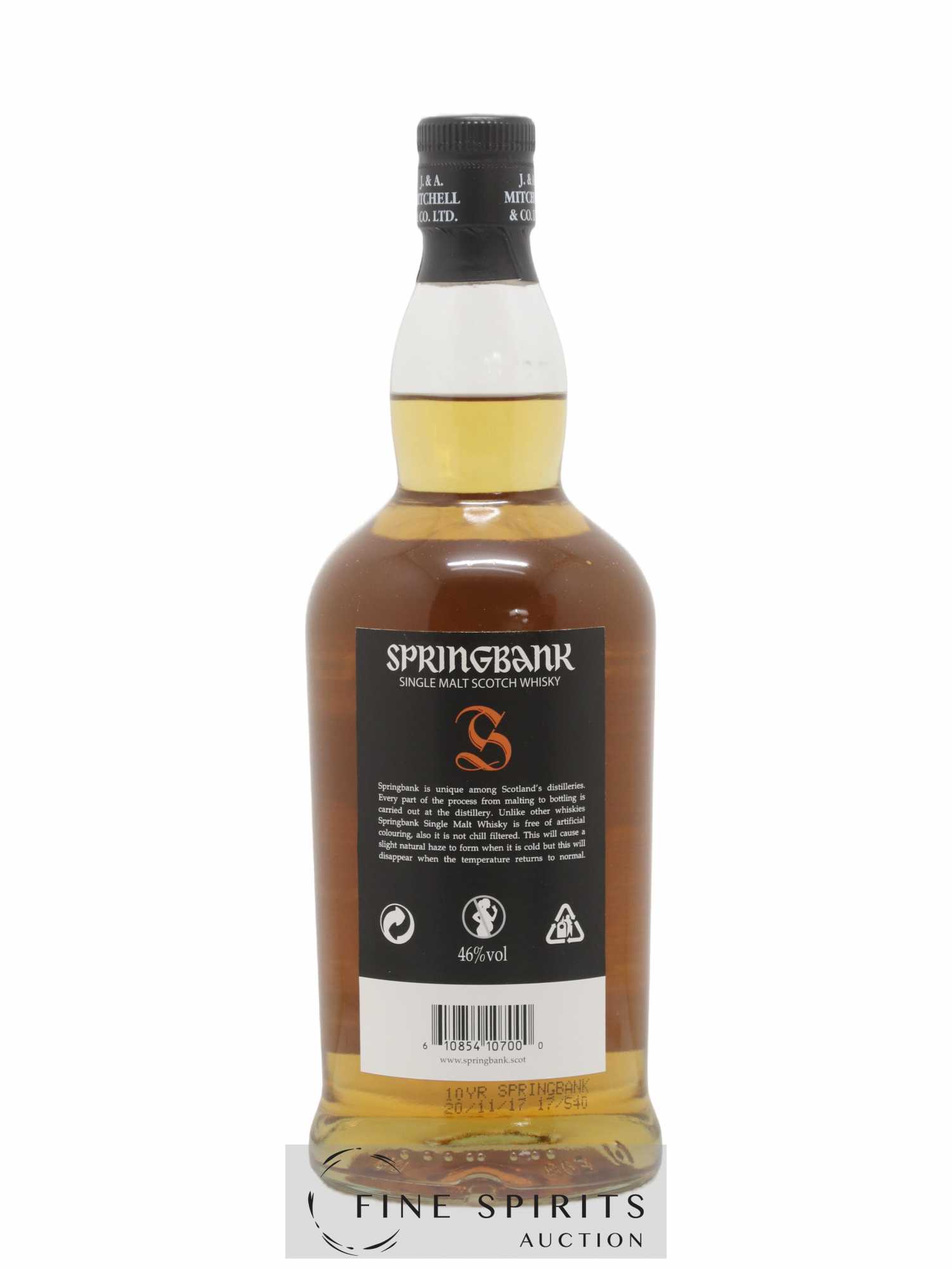 Springbank 10 years Of. Orange Label - Posten von 1 Flasche - 1
