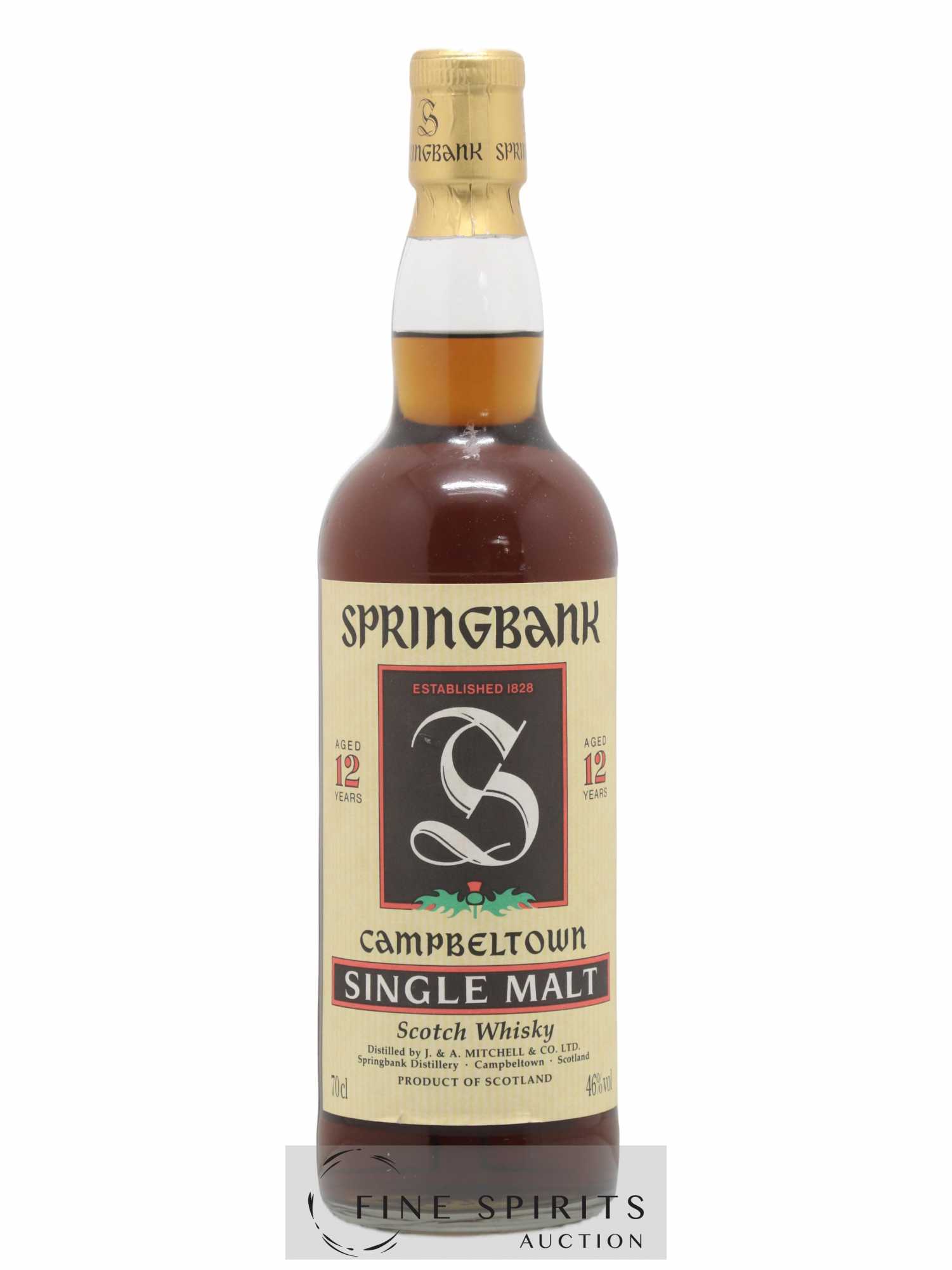 Springbank 12 years Of. Green Thistle Auxil - Lot de 1 bouteille - 0