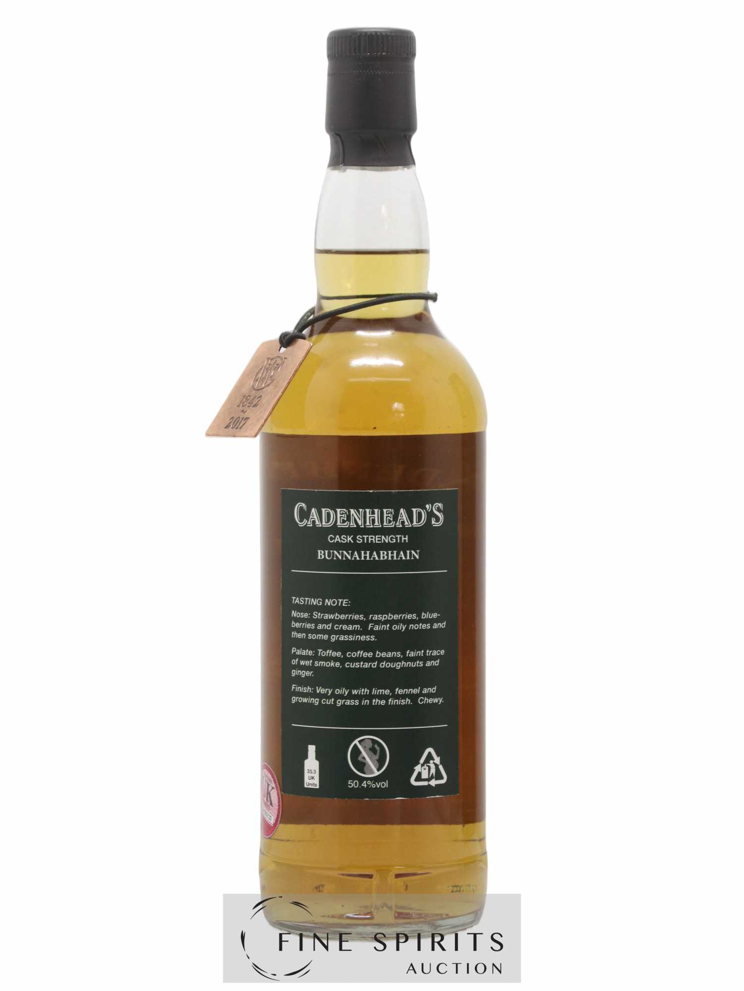 Bunnahabhain 22 years 1994 Cadenhead's Cask Strength One of 114 - bottled 2017 Authentic Collection - Lot of 1 bottle - 2