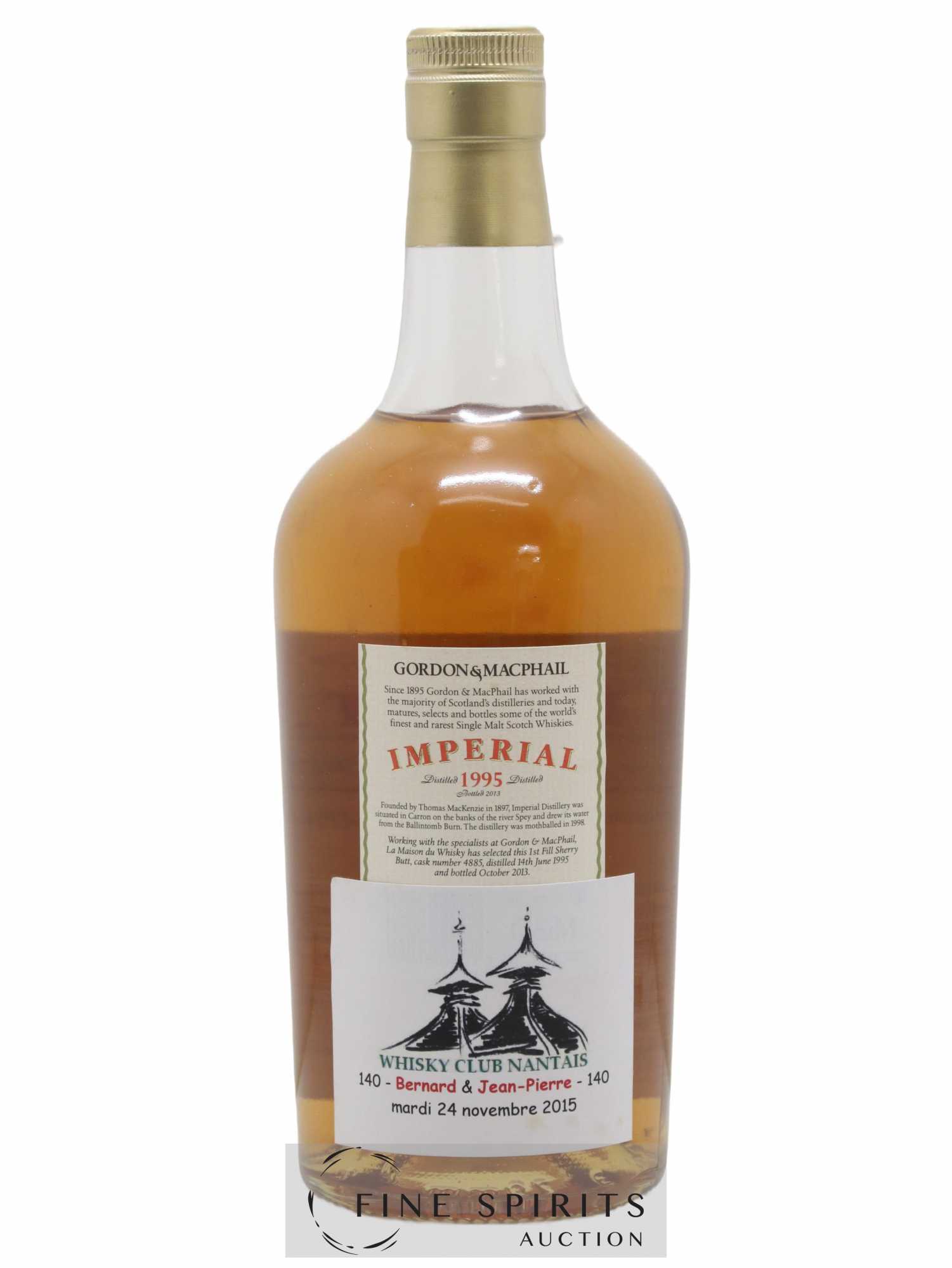 Imperial 1995 Gordon & MacPhail bottled 2013 - Lot de 1 bouteille - 2